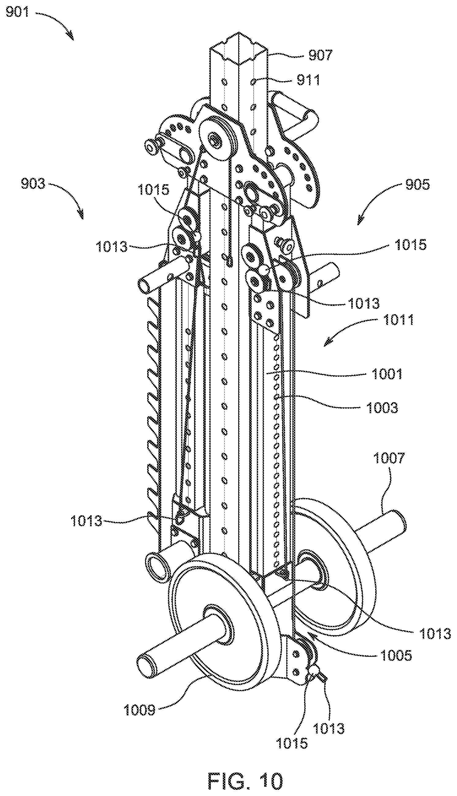 Patent US12318657 Figure 10 – Exercise machine system and method of use