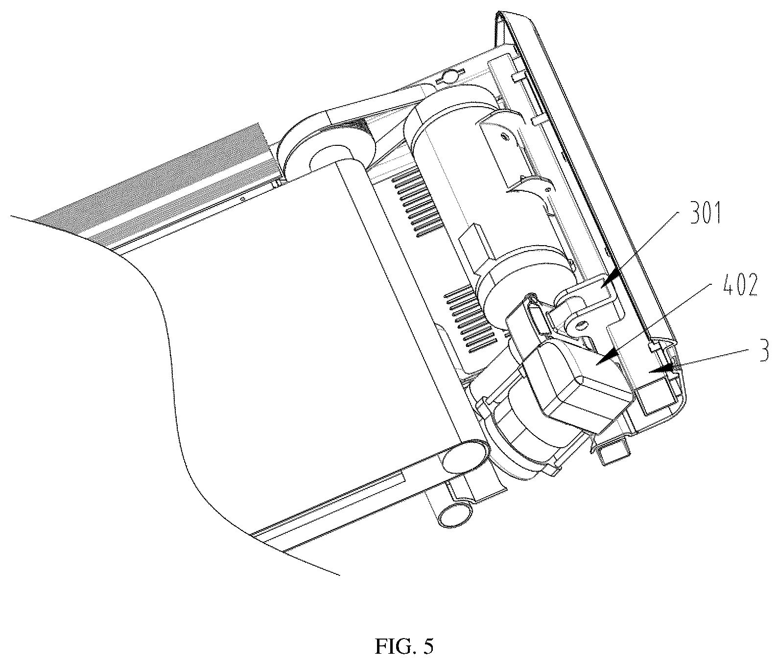 Patent US12318658 Figure 4 – Automatic chassis lifting mechanism for treadmill