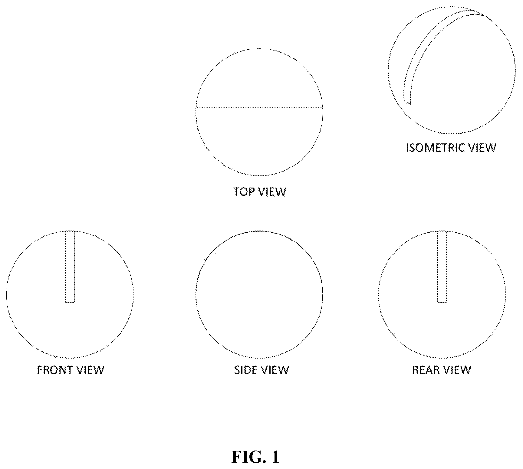 Patent US12318664 Figure 1 – Golf ball having at least one radar detectable mark