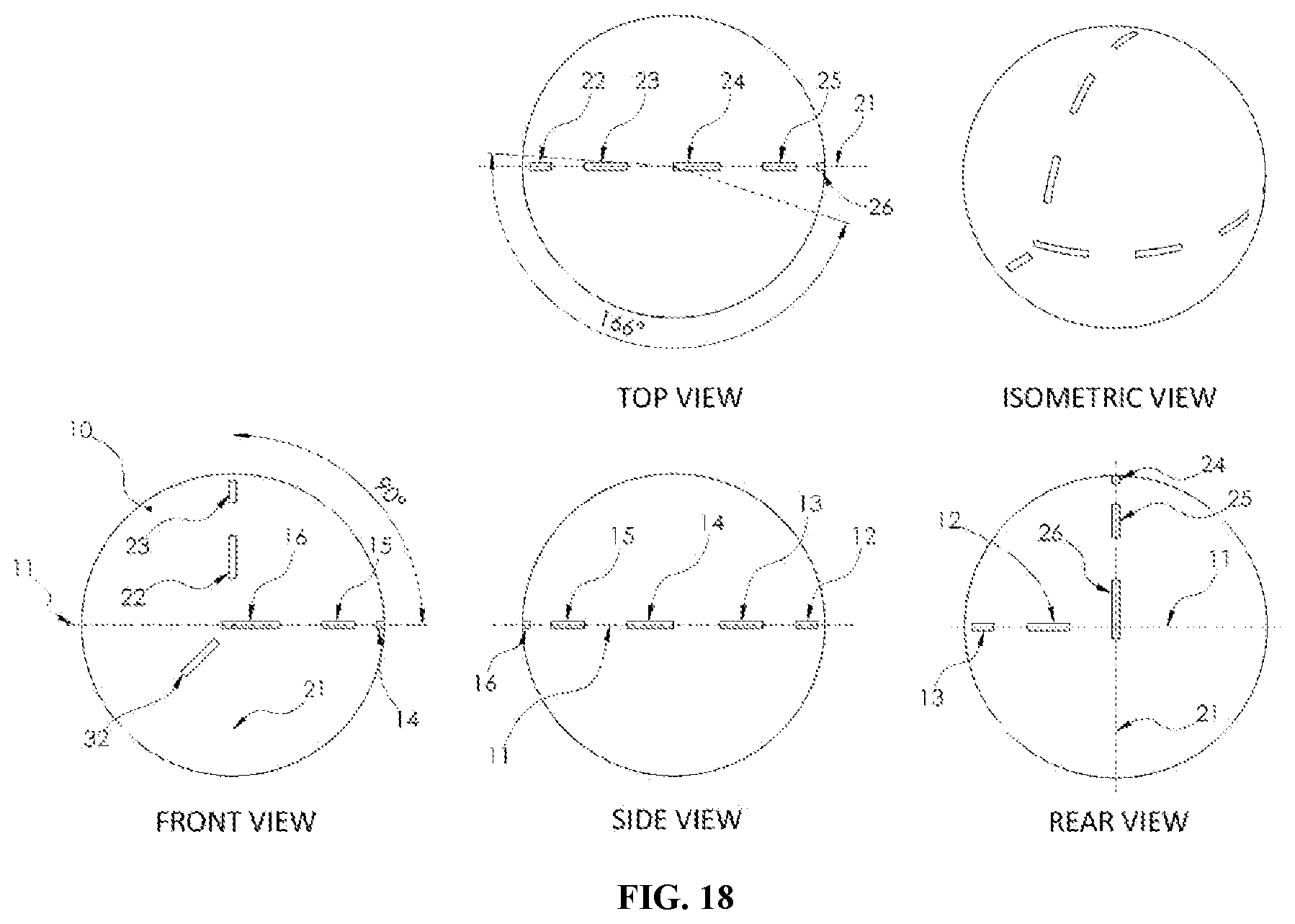 Patent US12318664 Figure 18 – Golf ball having at least one radar detectable mark