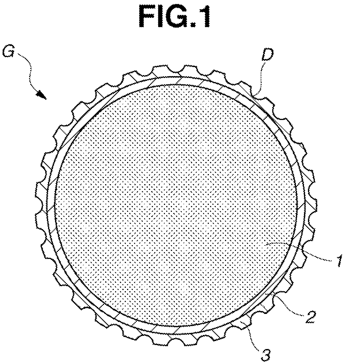 Patent US12318666 Figure 1 – Multi-piece solid golf ball