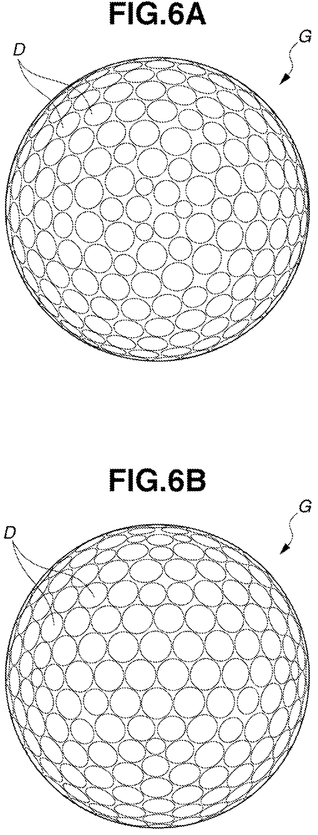 Patent US12318666 Figure 6 – Multi-piece solid golf ball
