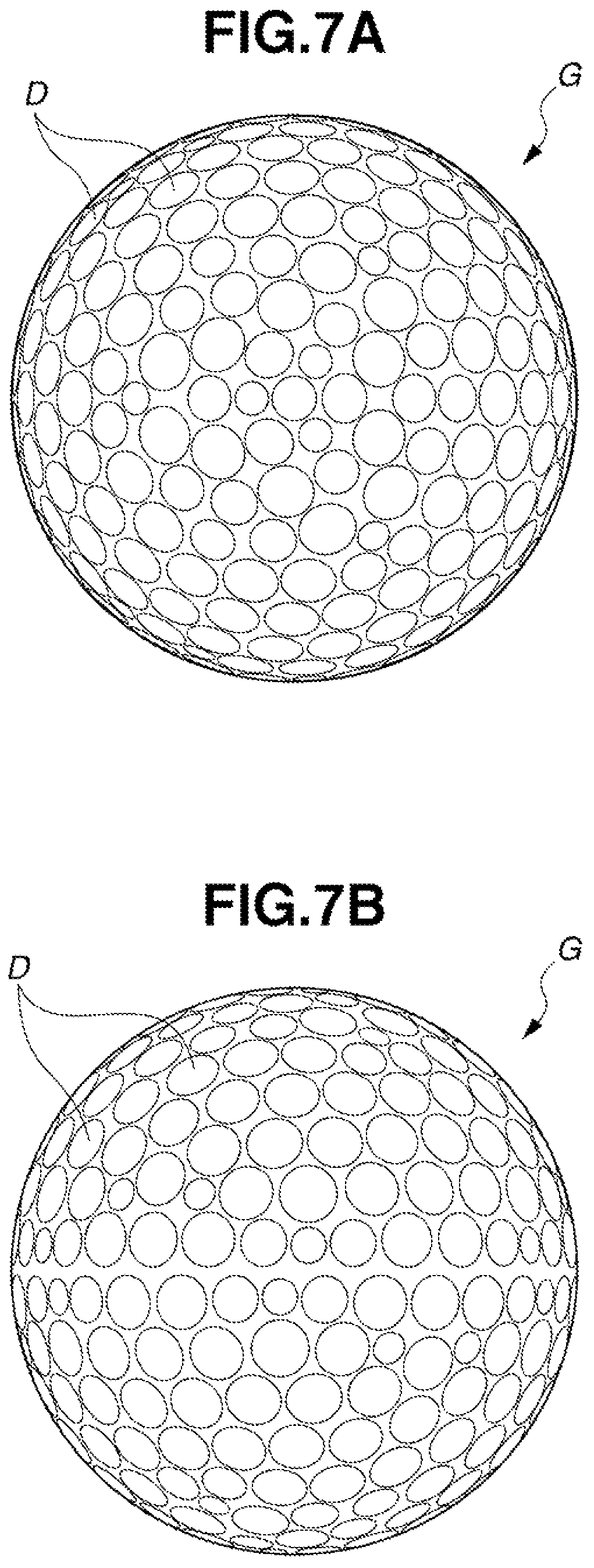 Patent US12318666 Figure 7 – Multi-piece solid golf ball