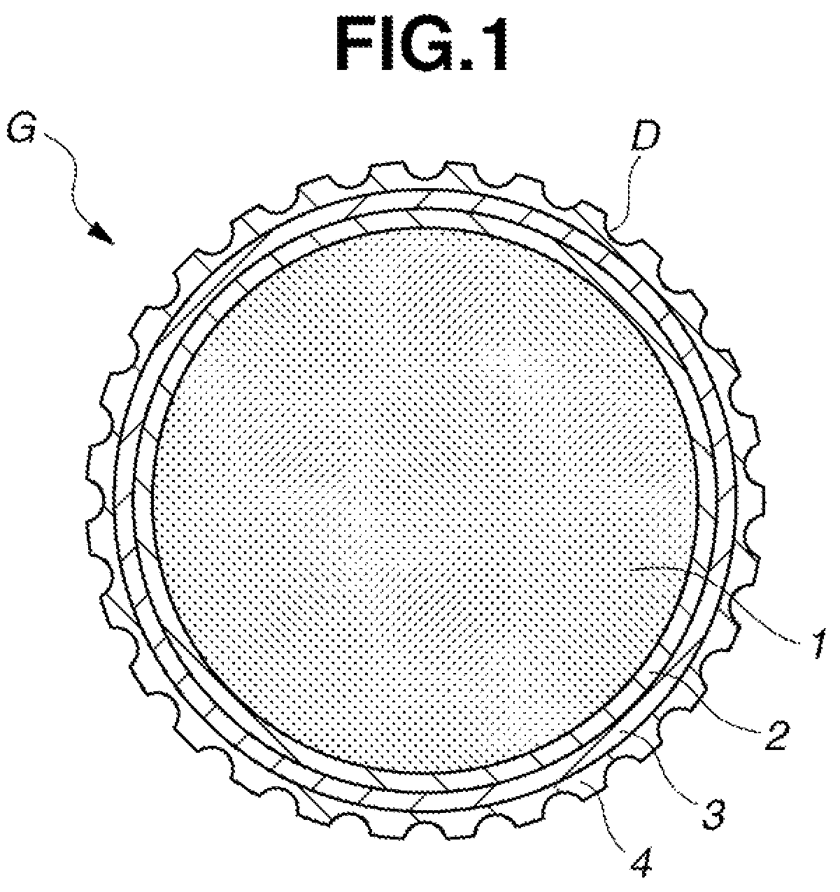 Patent US12318667 Figure 1 – Multi-piece solid golf ball