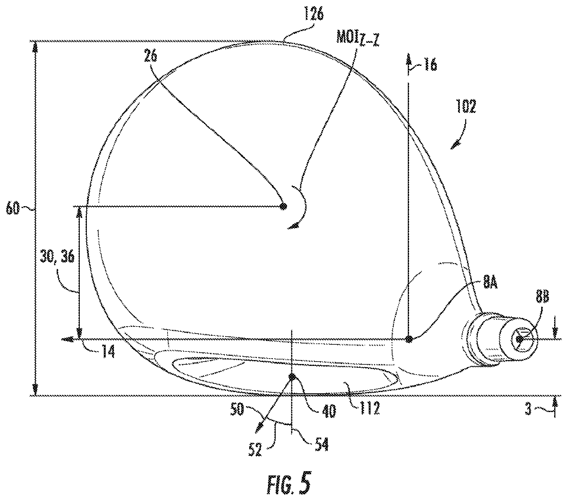 Patent US12318668 Figure 5 – Golf club head or other ball striking device having impact-influencing body features