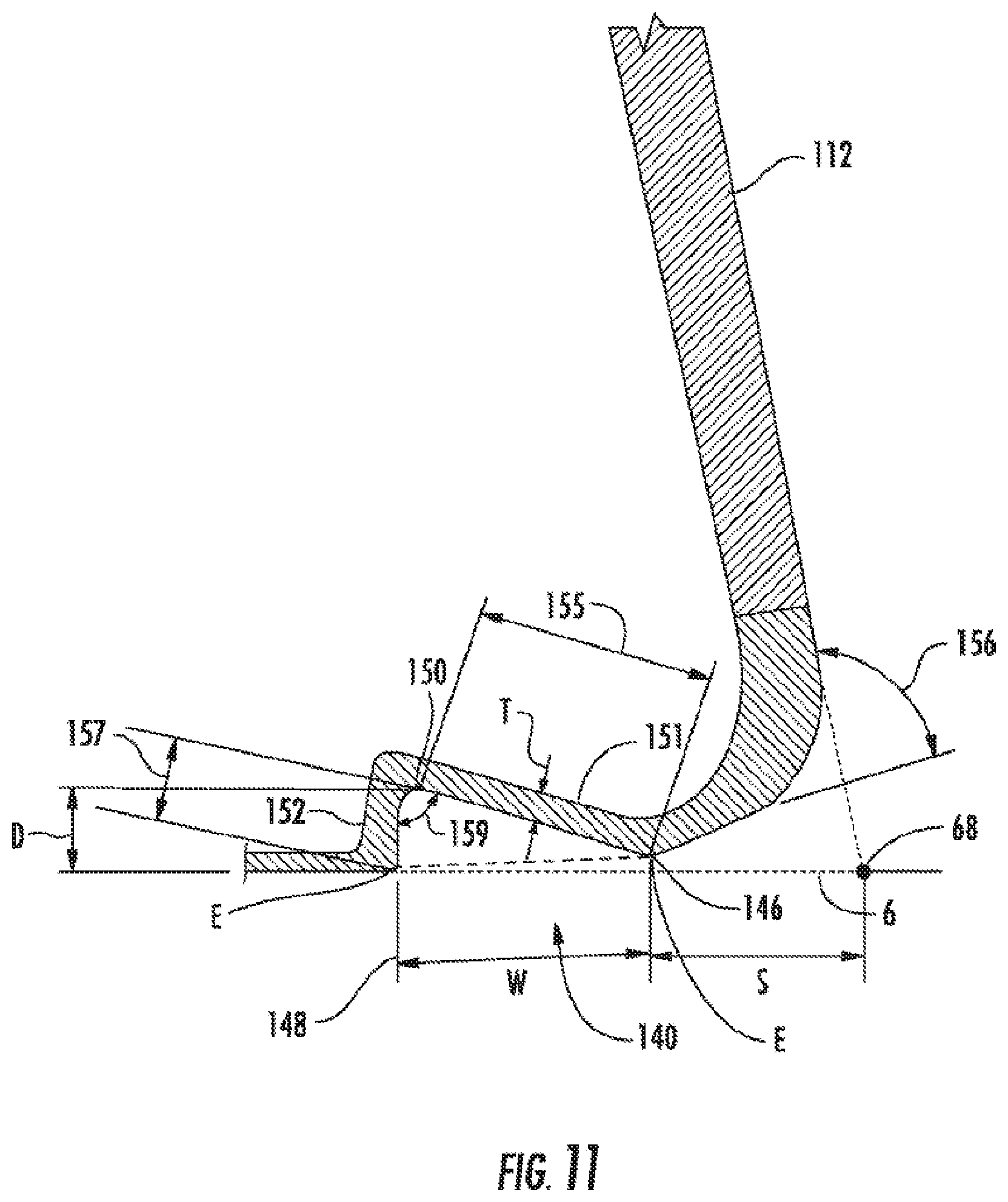 Patent US12318668 Figure 12 – Golf club head or other ball striking device having impact-influencing body features