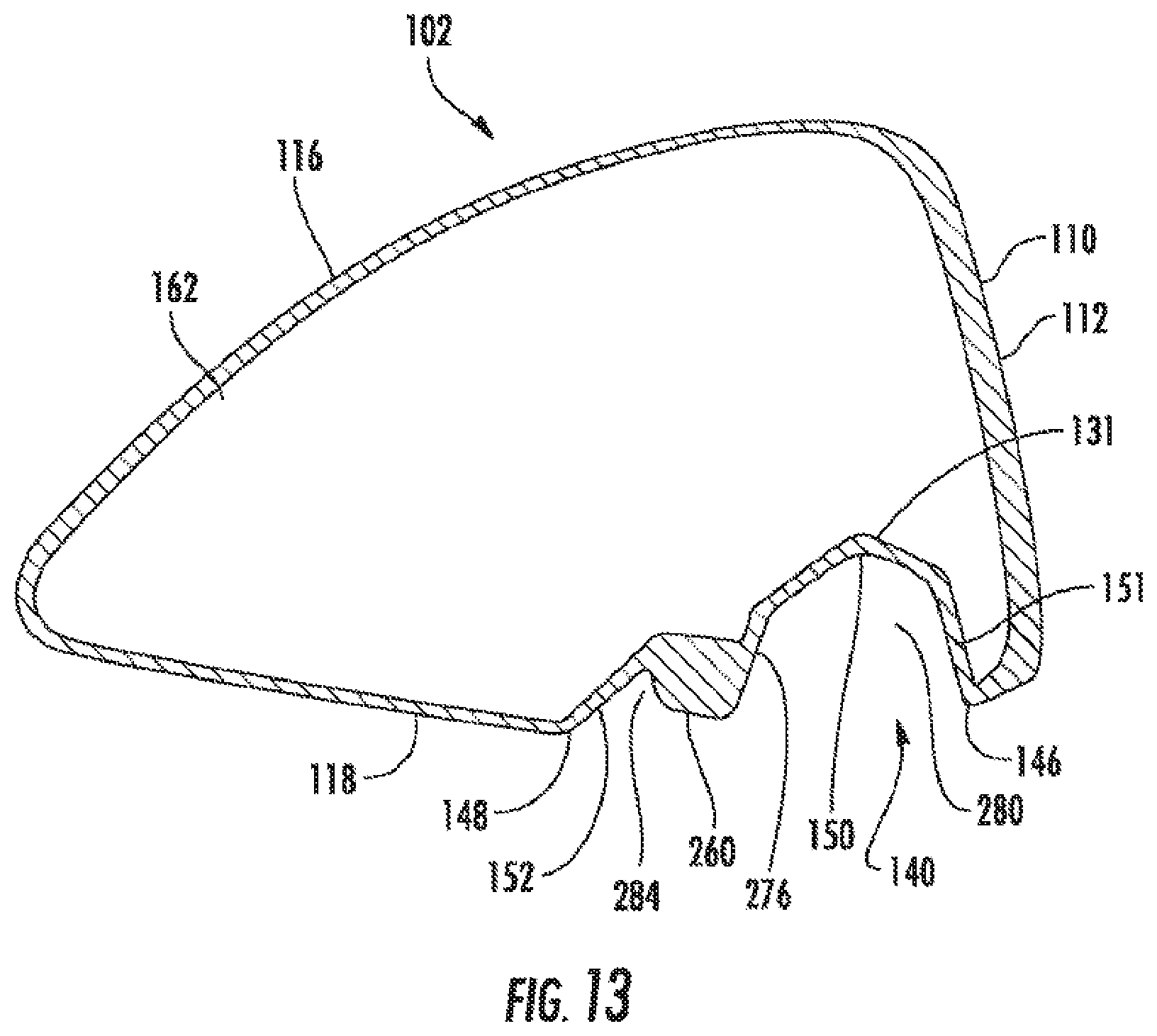 Patent US12318668 Figure 15 – Golf club head or other ball striking device having impact-influencing body features