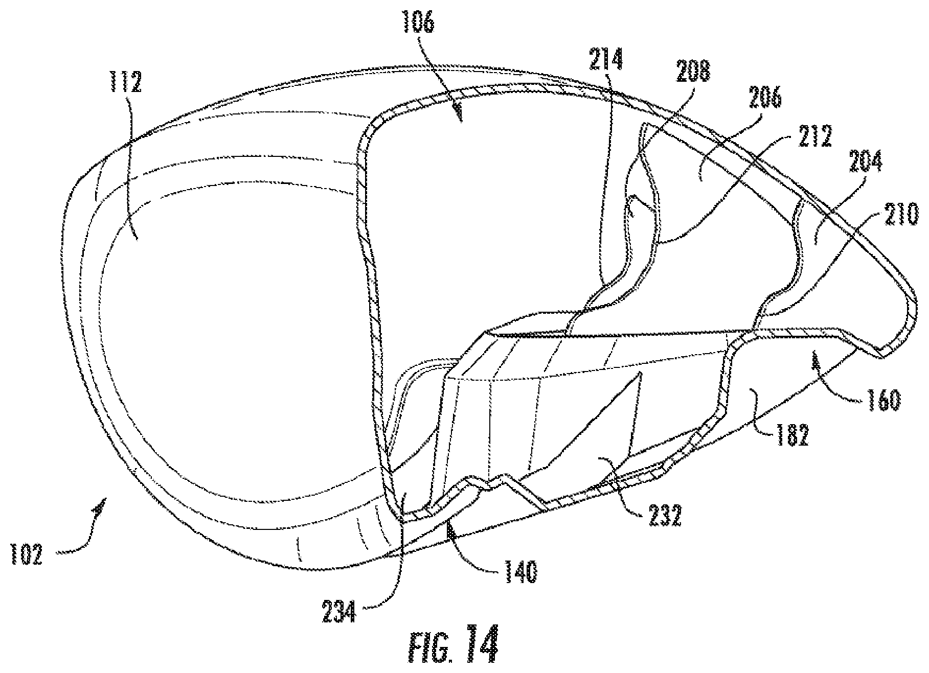 Patent US12318668 Figure 16 – Golf club head or other ball striking device having impact-influencing body features
