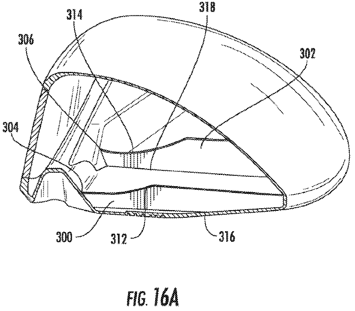 Patent US12318668 Figure 19 – Golf club head or other ball striking device having impact-influencing body features