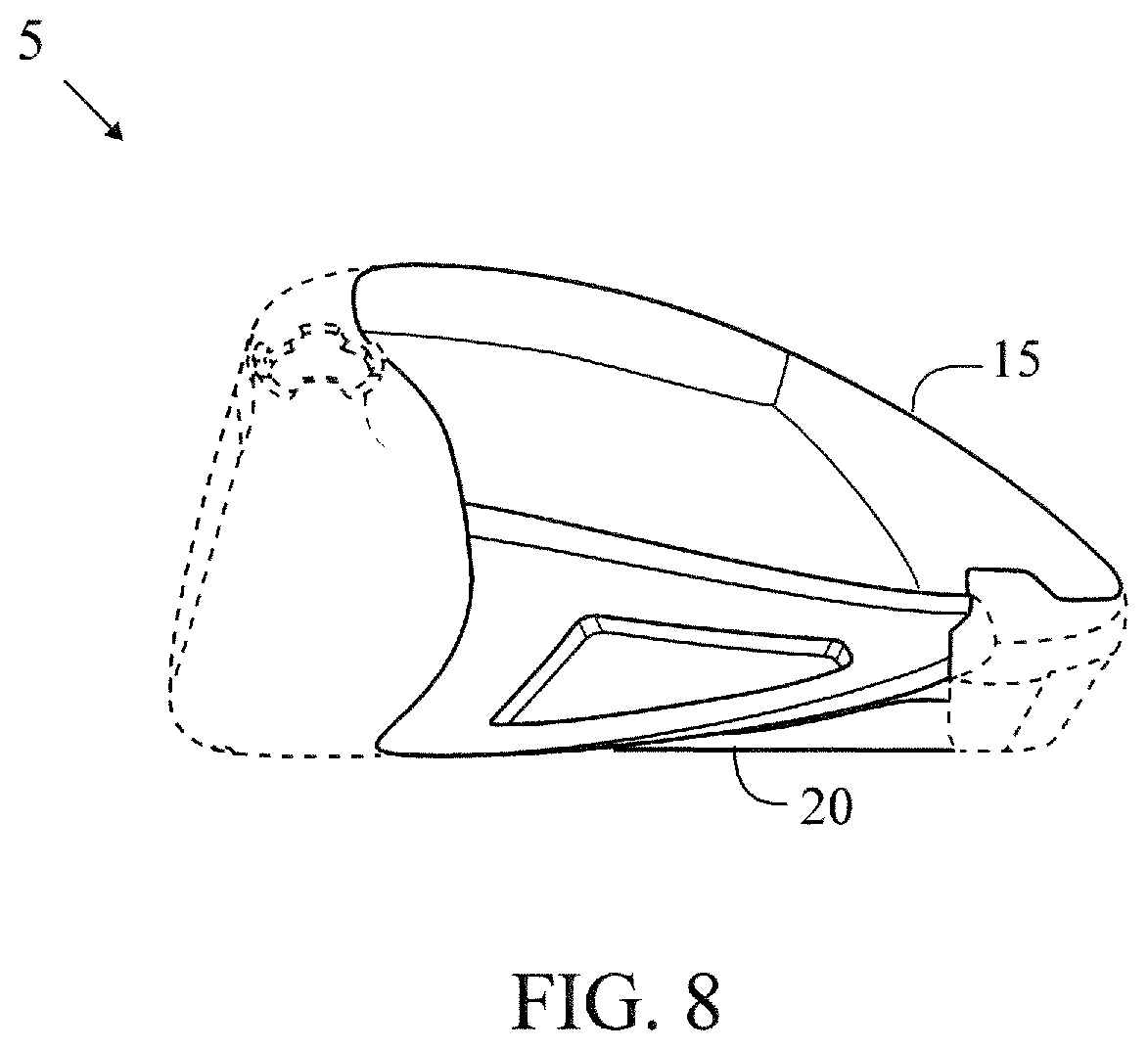 Patent US12318670 Figure 5 – Golf club head