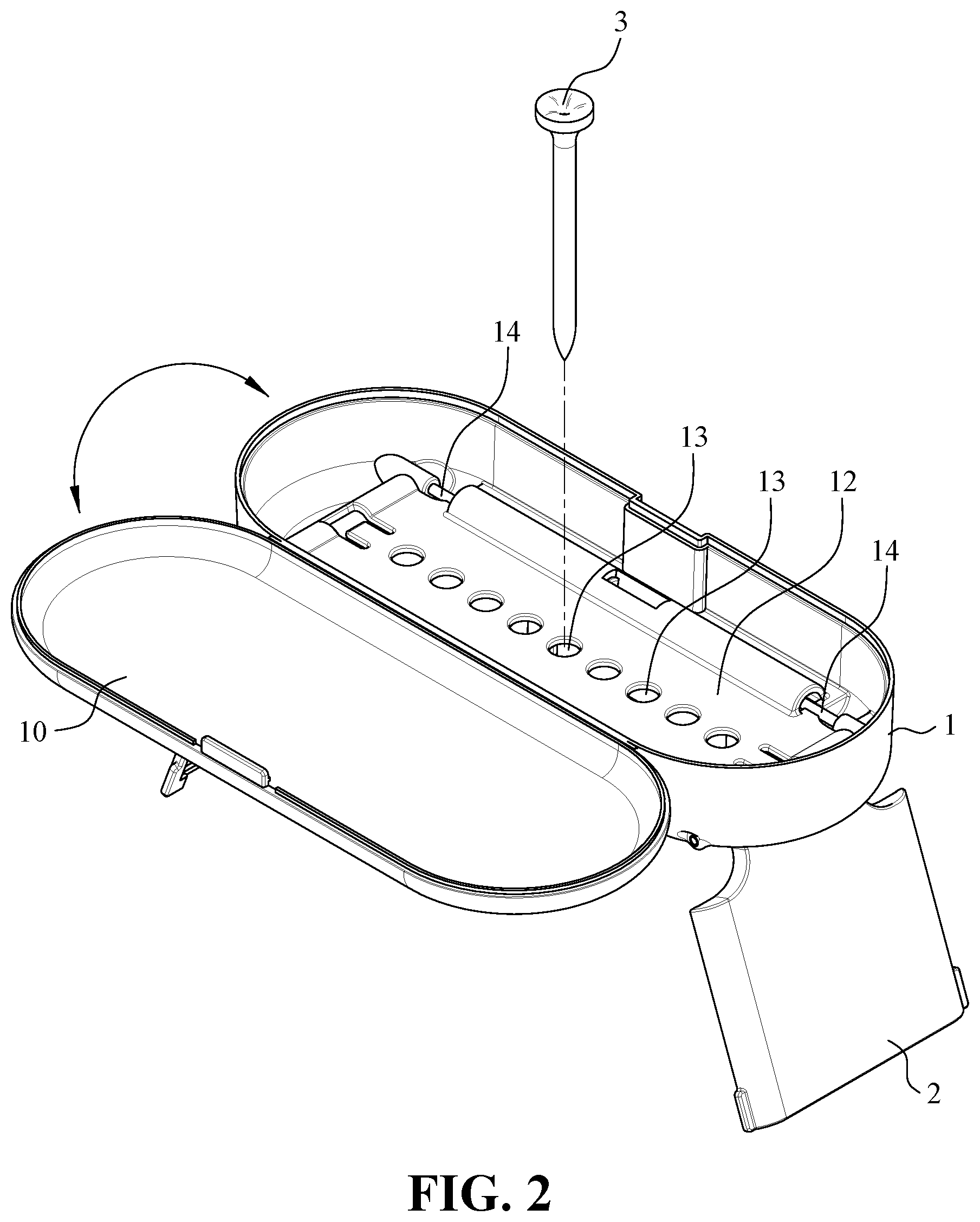 Patent US12318671 Figure 2 – Golf putting practice device