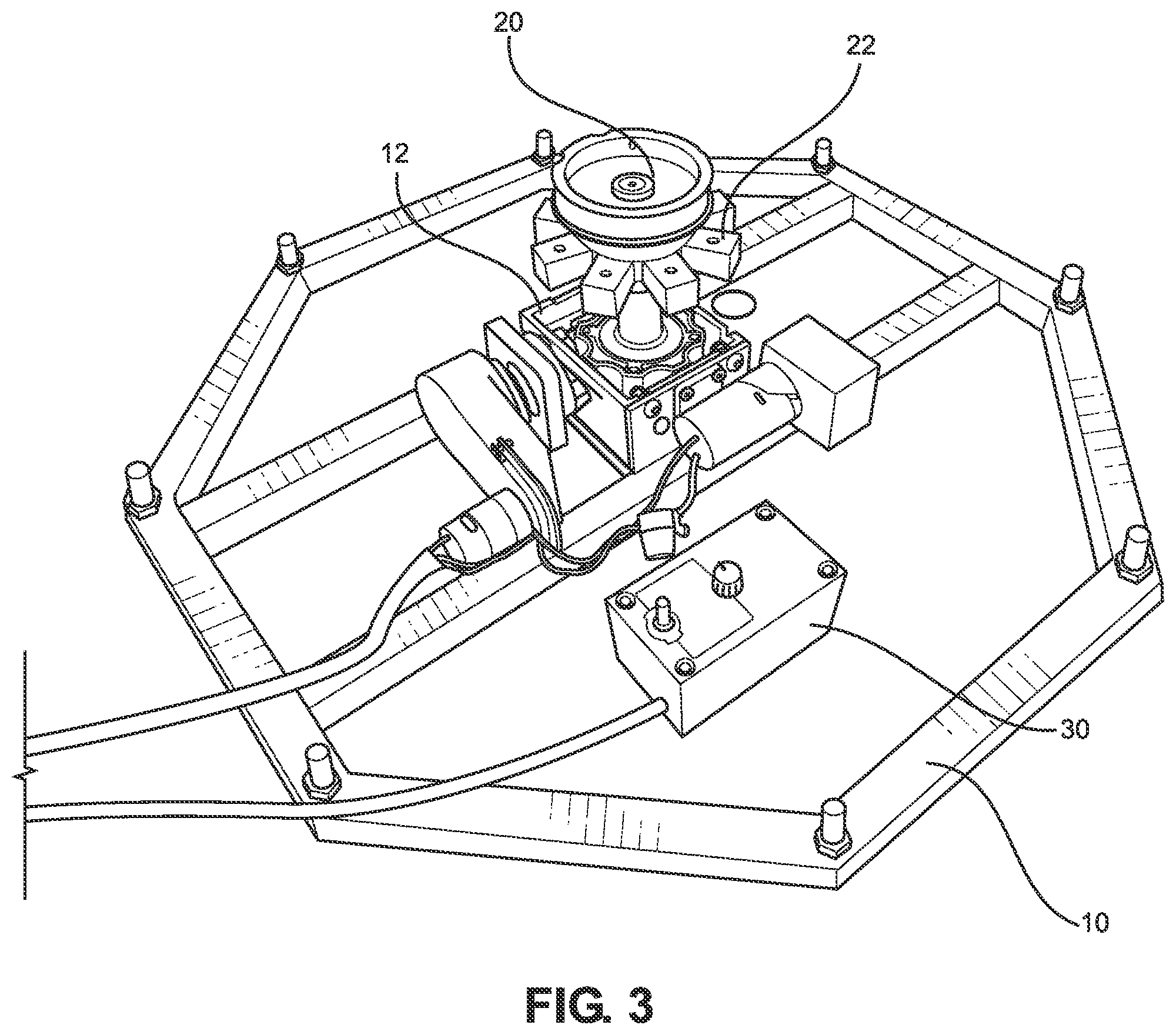 Patent US12318672 Figure 2 – Rotating golf tee assembly