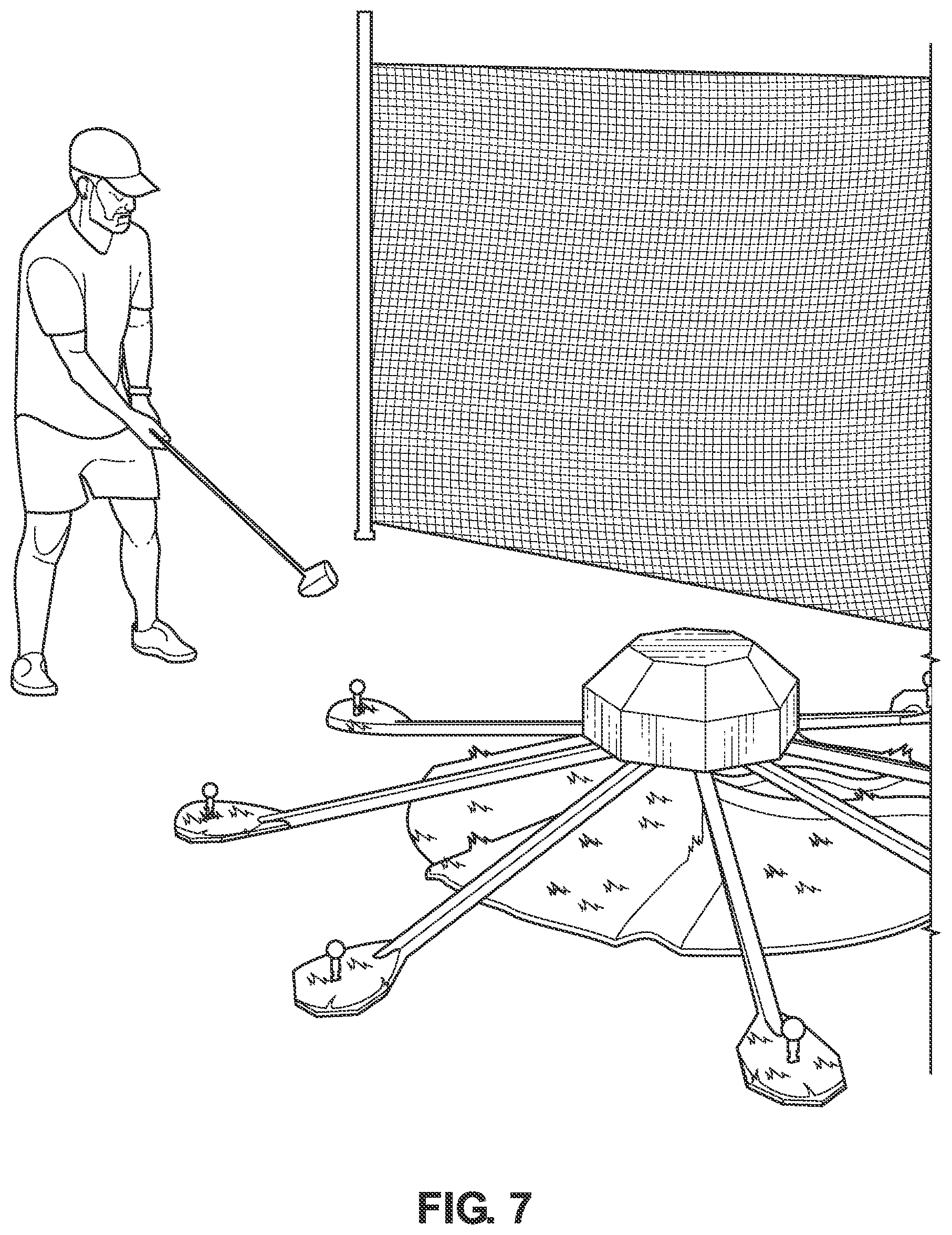 Patent US12318672 Figure 5 – Rotating golf tee assembly