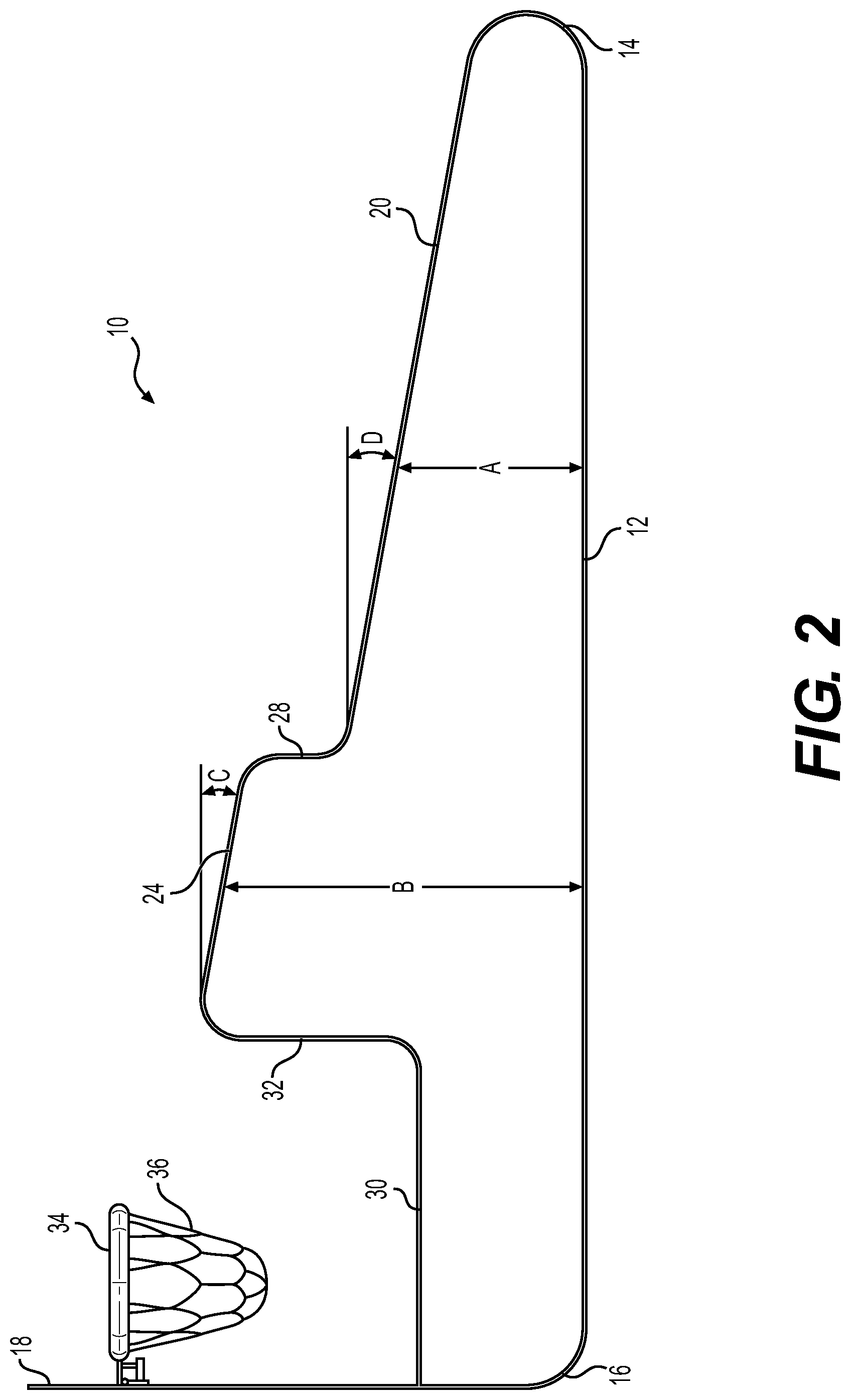 Patent US12318673 Figure 2 – Target board for bean bag toss game