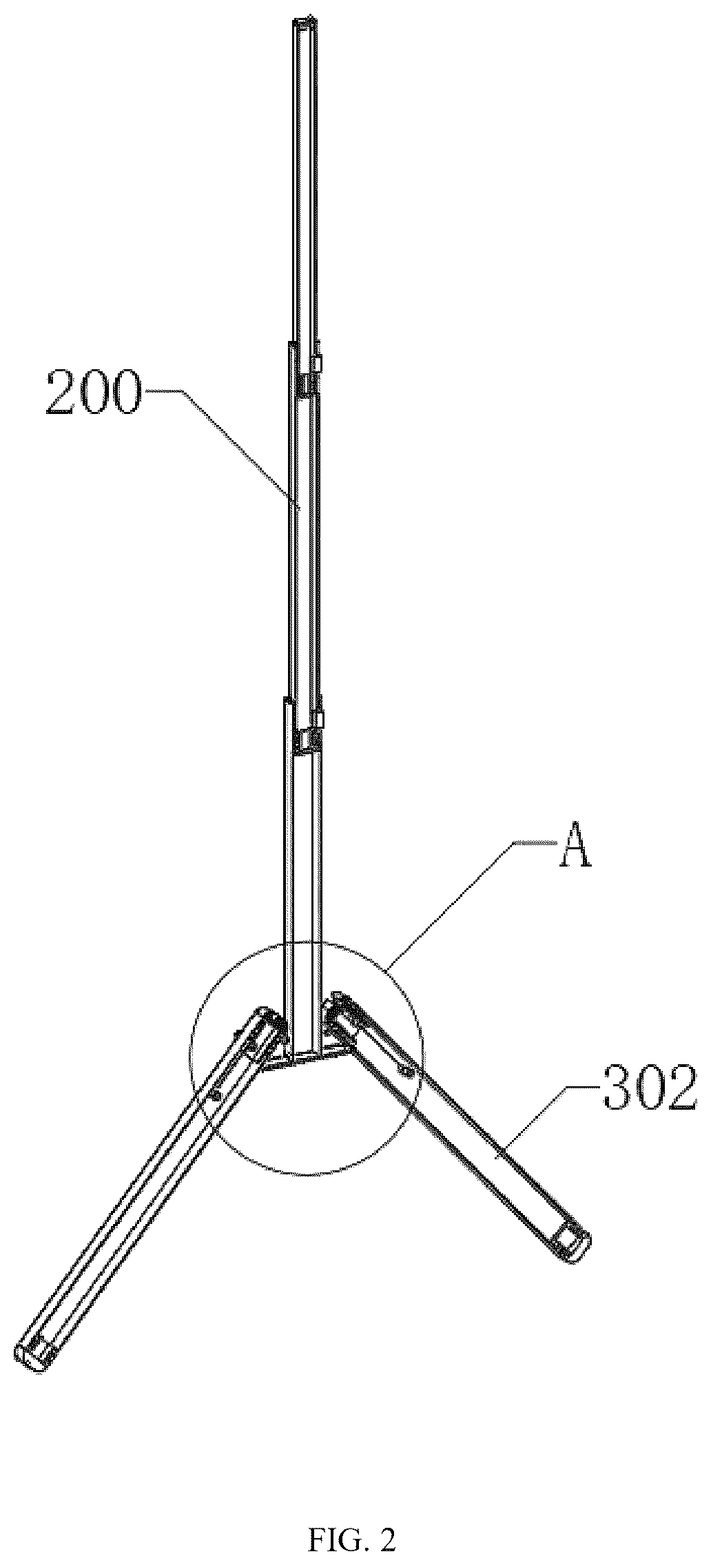 Patent US12318674 Figure 2 – Foldable ladder toss game apparatus
