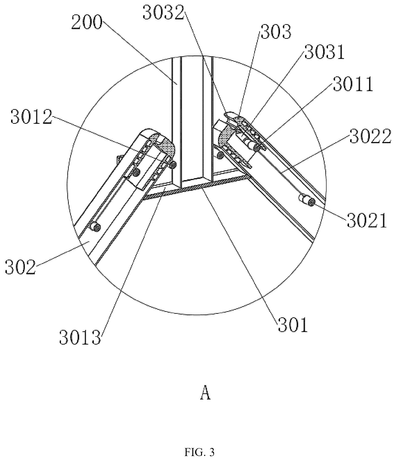 Patent US12318674 Figure 3 – Foldable ladder toss game apparatus