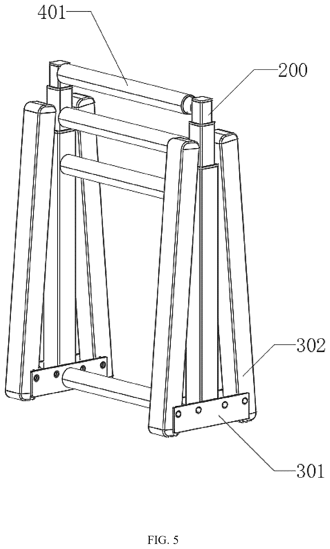 Patent US12318674 Figure 5 – Foldable ladder toss game apparatus