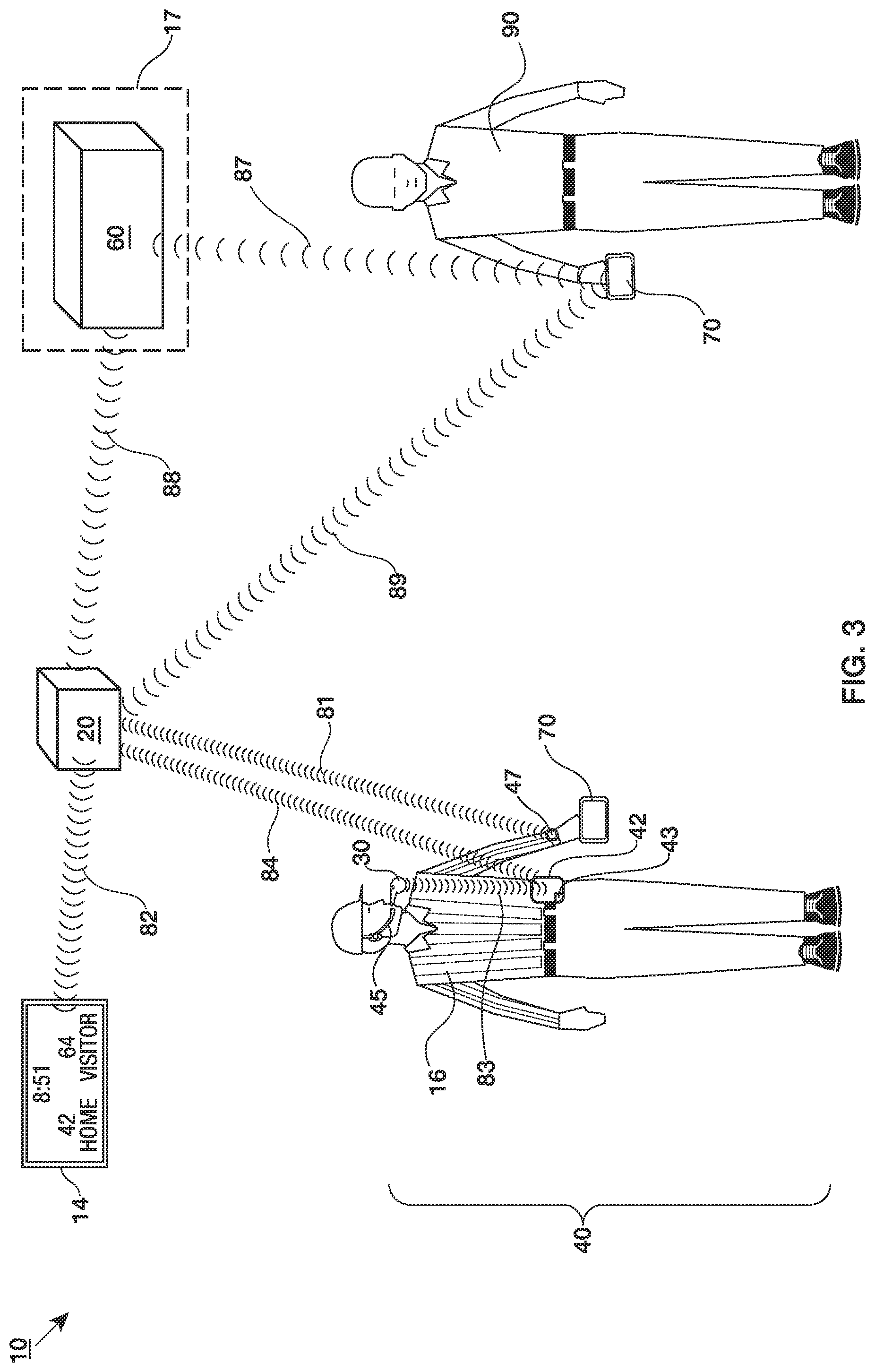 Patent US12318676 Figure 3 – System and method for collecting data in a live sporting event