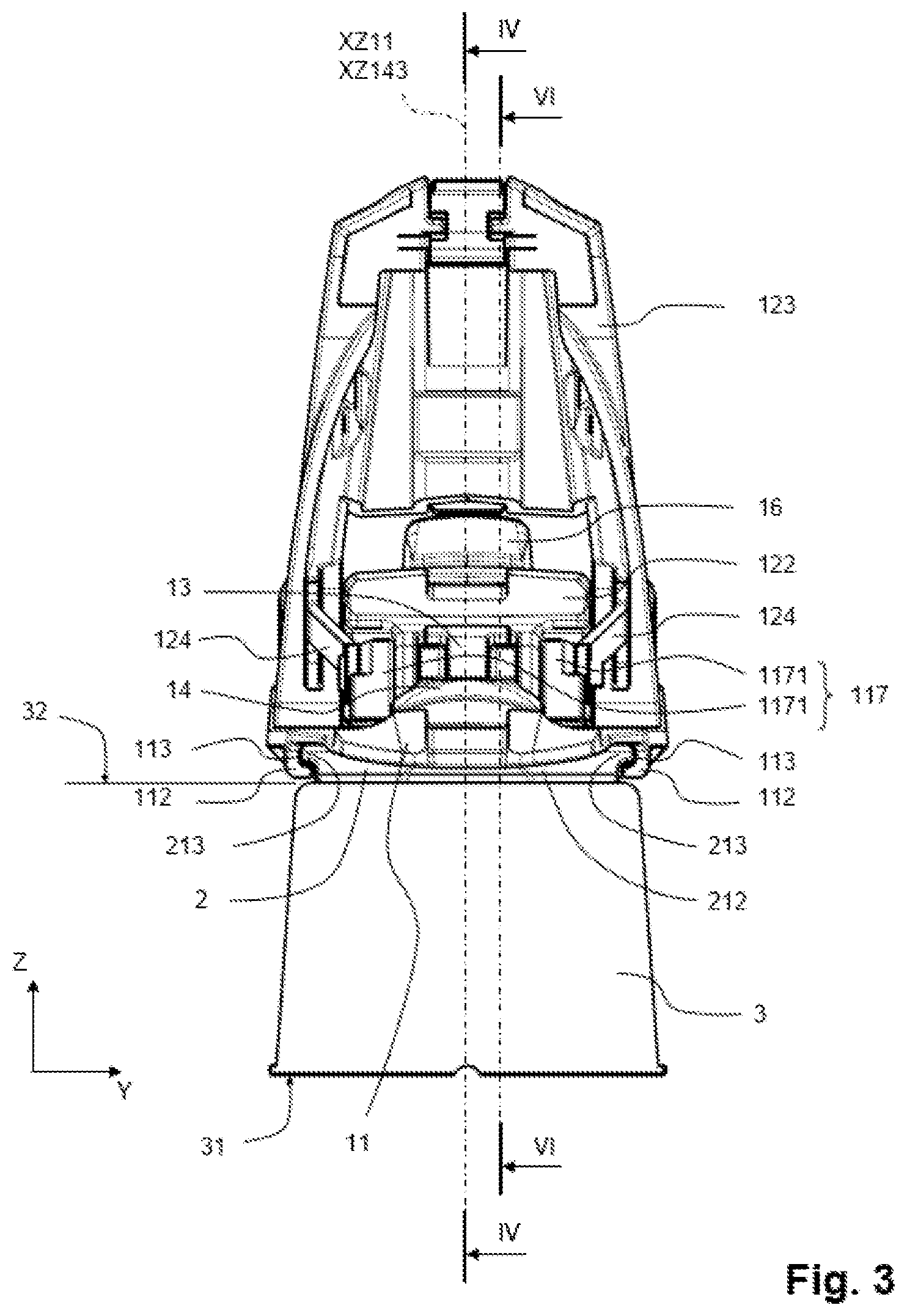 Patent US12318679 Figure 3 – Device for retaining a boot on a gliding board and gliding apparatus comprising such a device