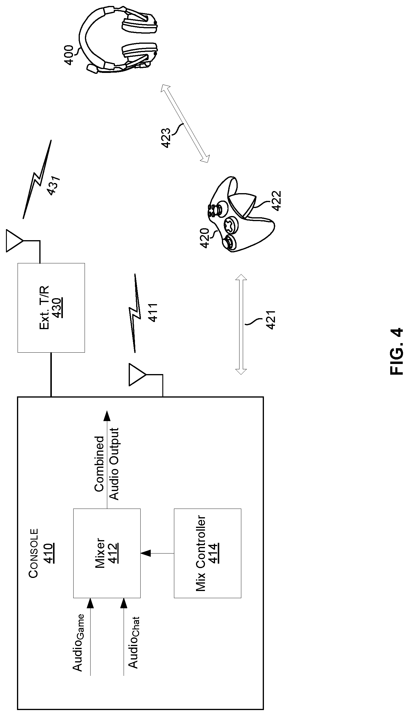Patent US12318687 Figure 6 – Independent game and chat volume control