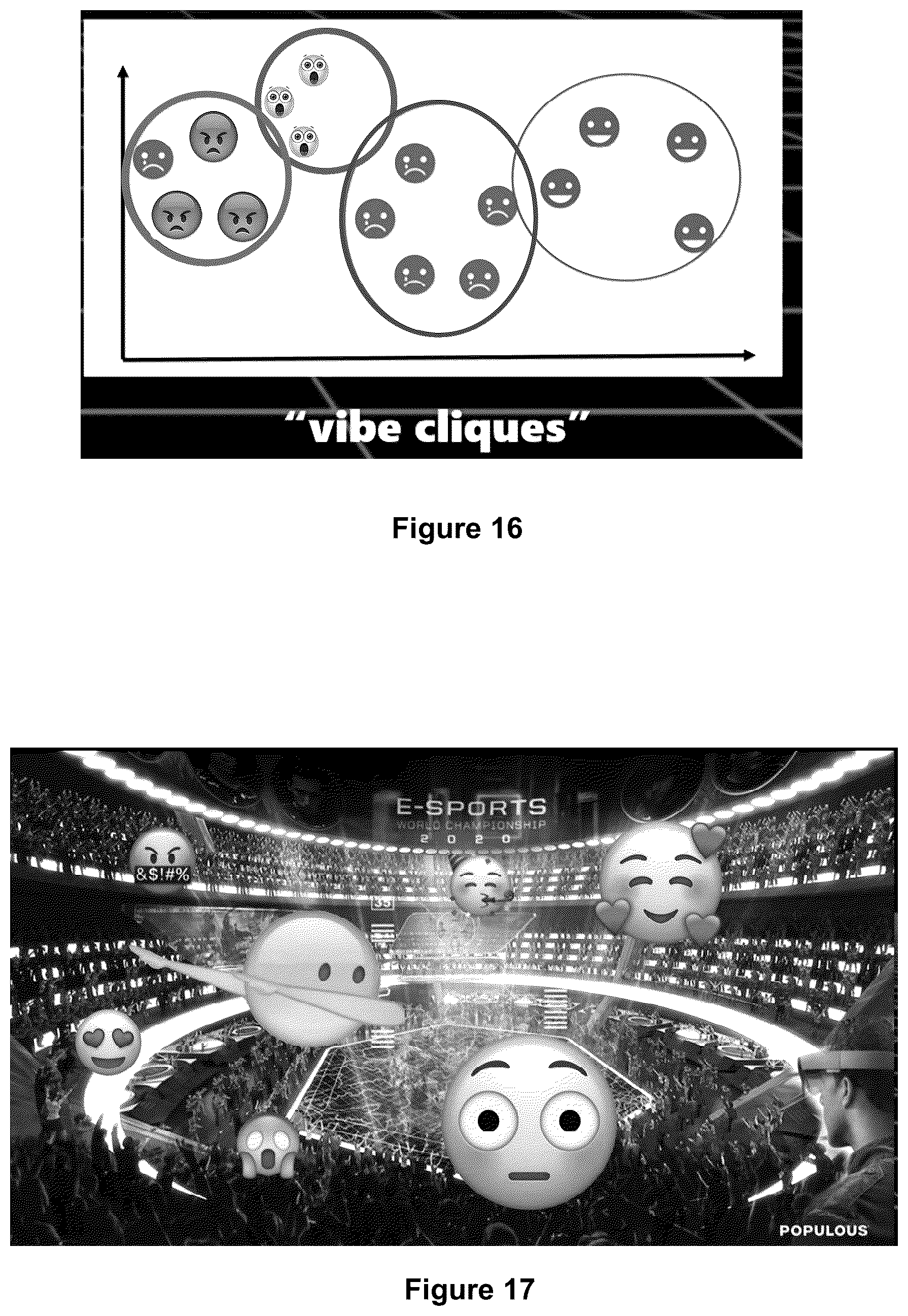 Patent US12318689 Figure 15 – Reaction track for different spectator groups within an audience