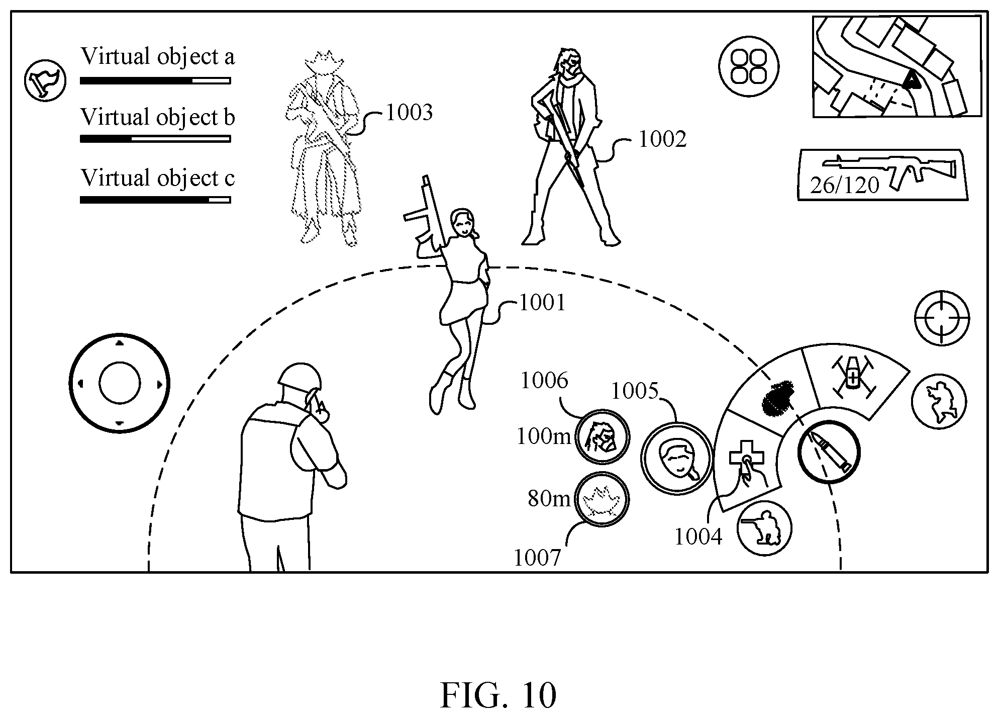 Patent US12318692 Figure 10 – Virtual object control method and apparatus, terminal, and storage medium