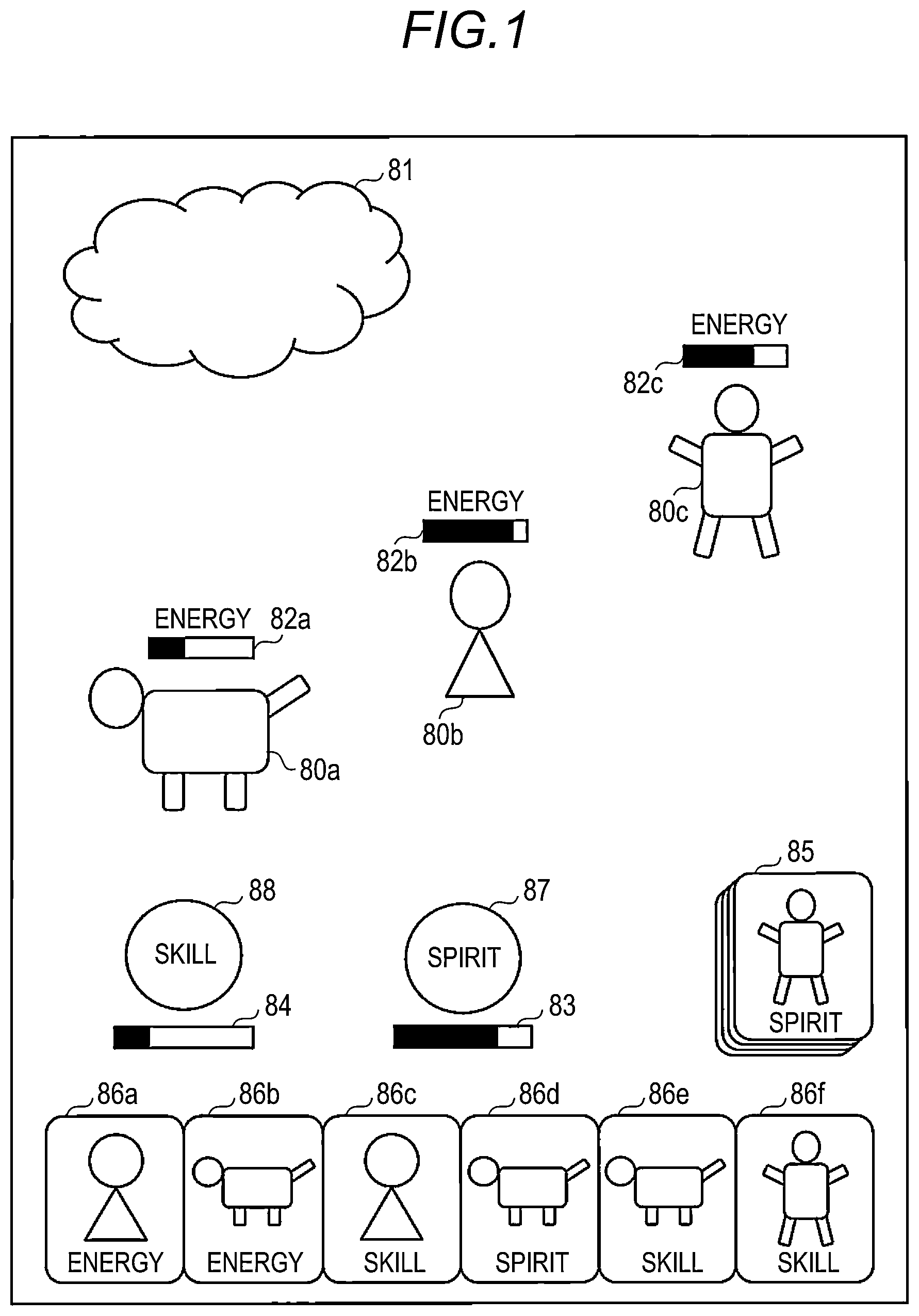 Patent US12318696 Figure 1 – Game control program, game control method, and game control system