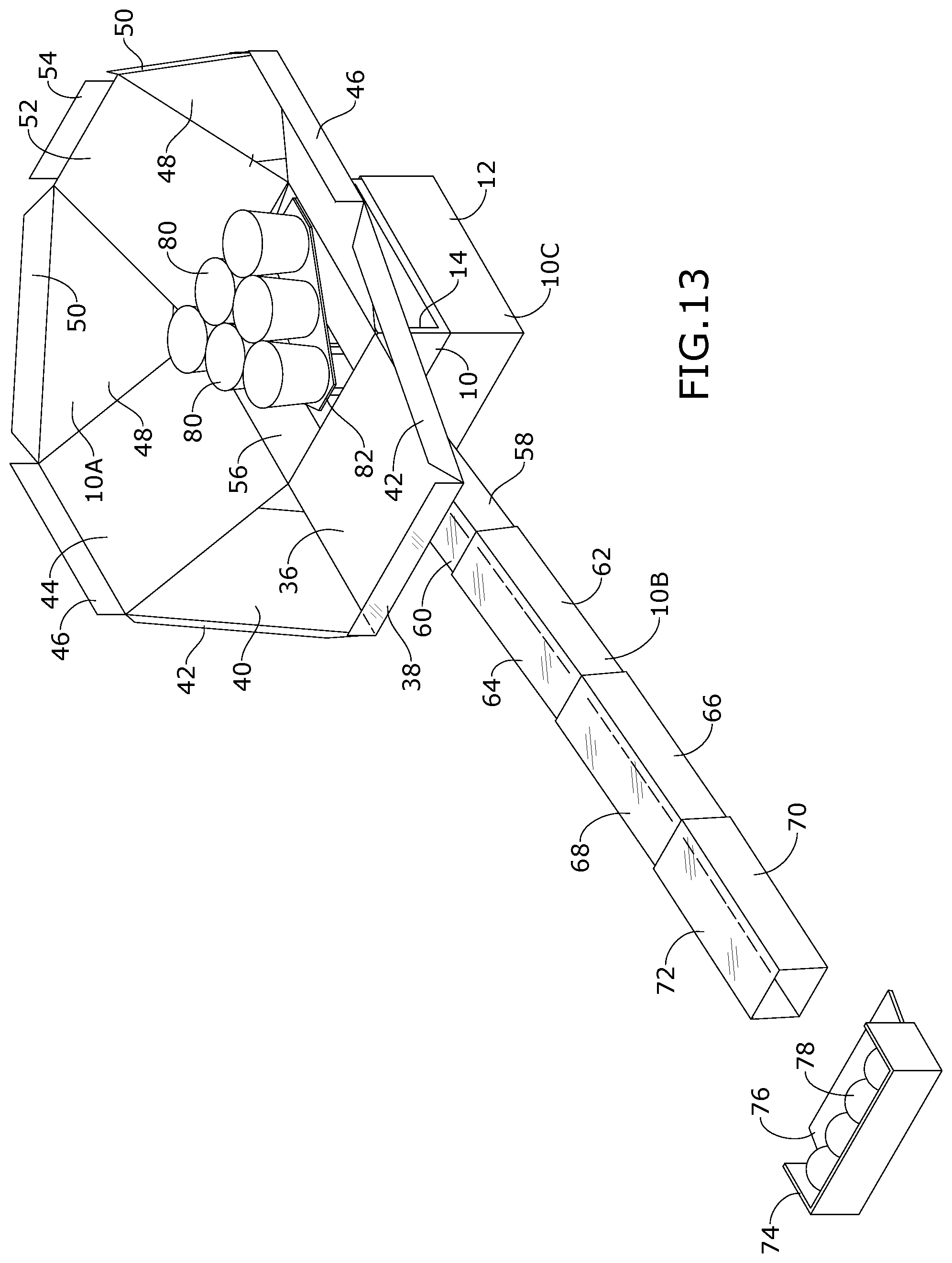 Patent US12318702 Figure 6 – Target game system with ball return device