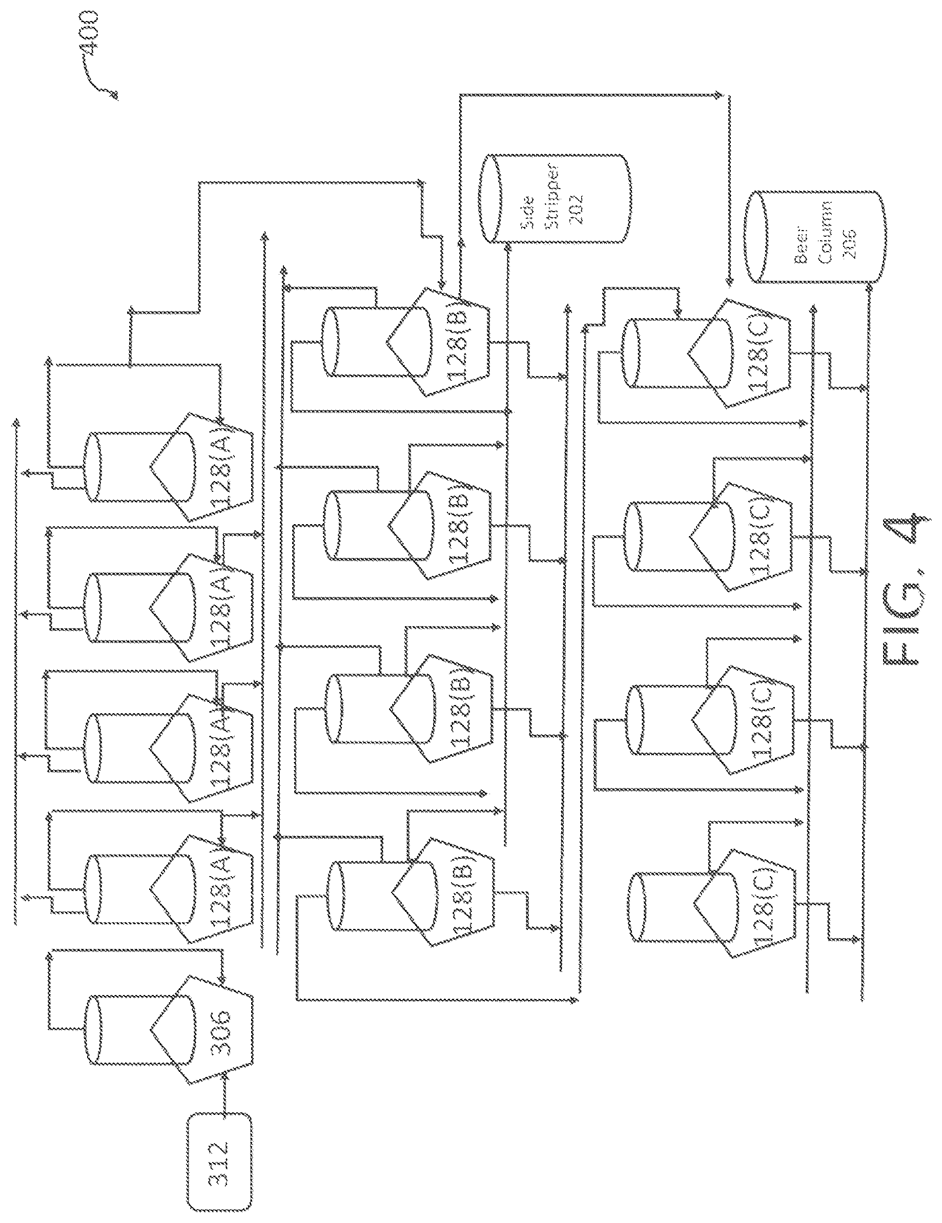 Patent US12318706 Figure 4 – Process for evaporating water from stillage