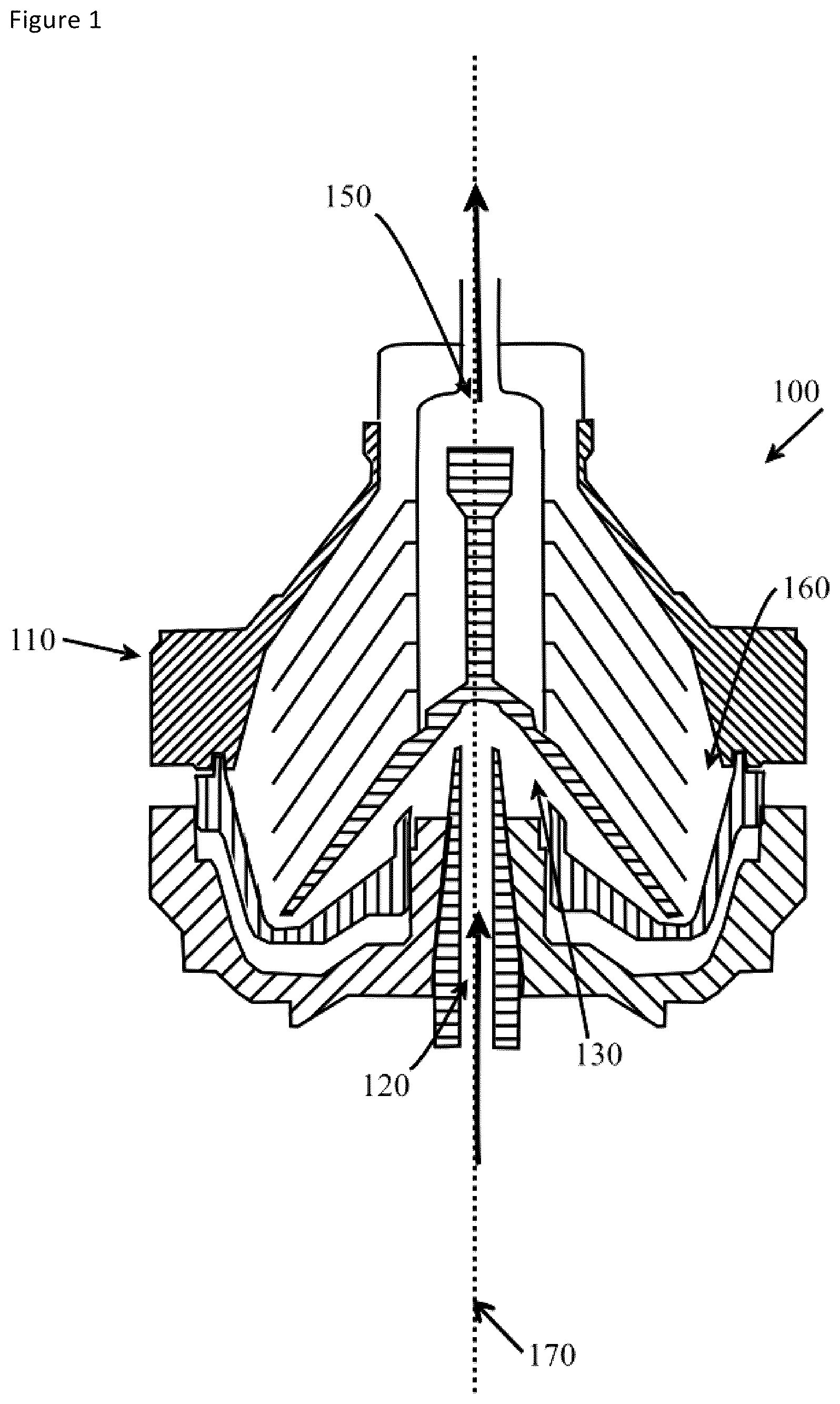 Patent US12318709 Figure 1 – Process for the continuous production of sub-micron two-dimensional materials such as graphene