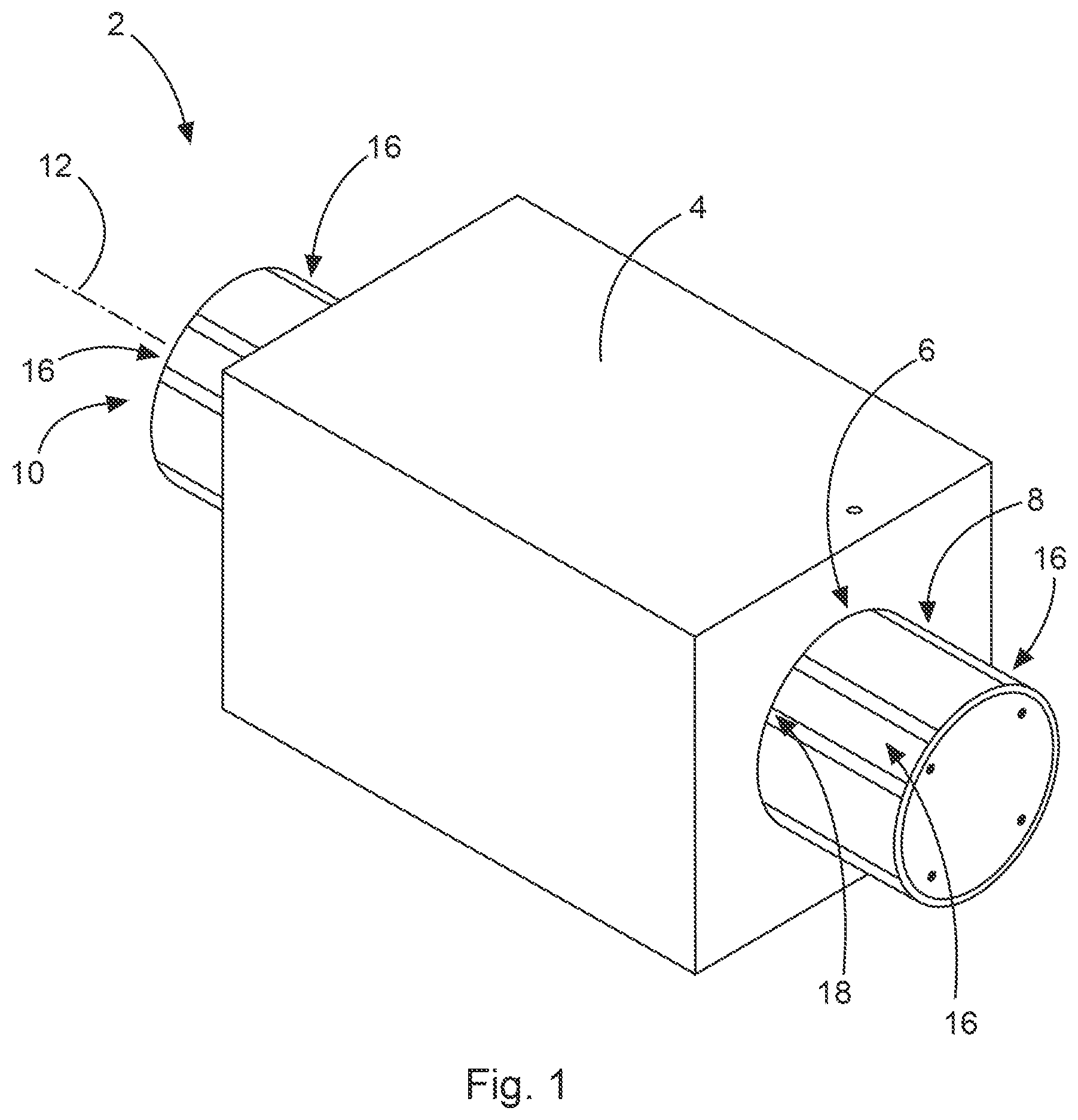 Patent US12318712 Figure 1 – Apparatus for filtering a fluid, in particular a plastic melt having impurities, and a valve arrangement for such a fluid