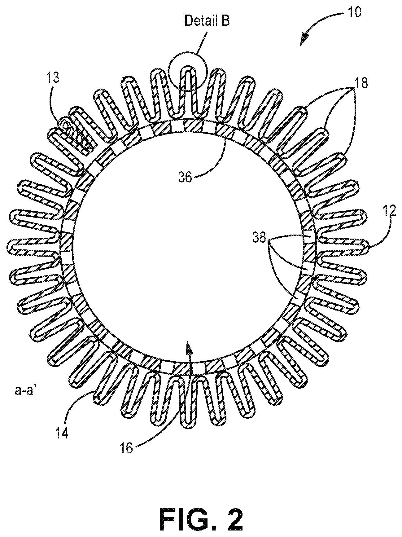 Patent US12318713 Figure 2 – Pleated fluid filter element and methods