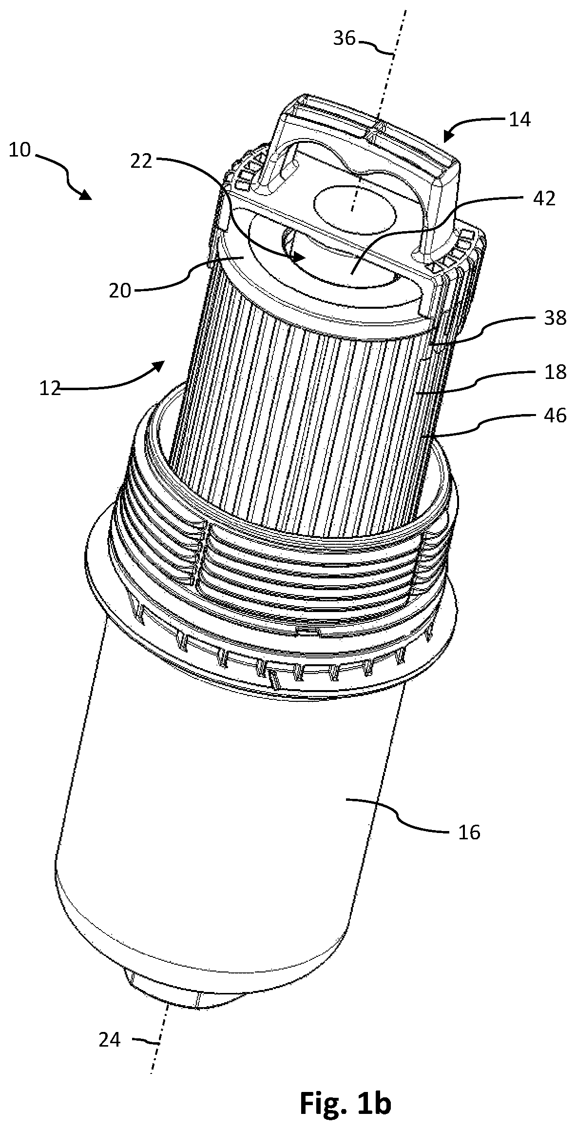 Patent US12318714 Figure 2 – Removal system including removal aid and separating element