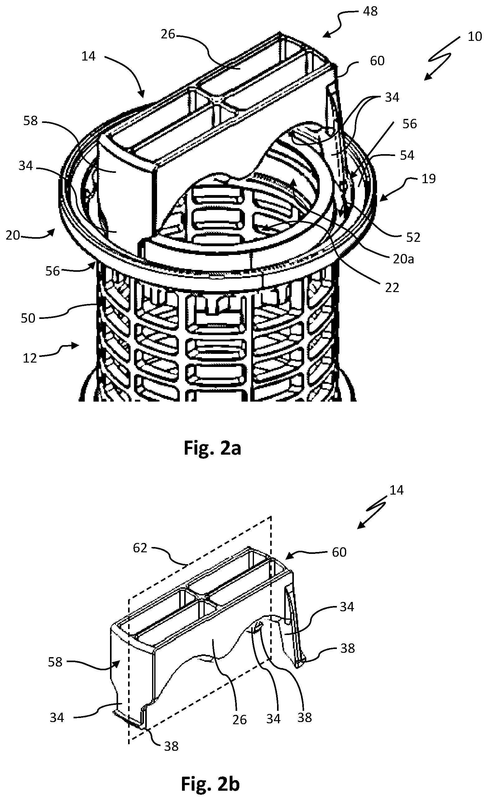 Patent US12318714 Figure 4 – Removal system including removal aid and separating element