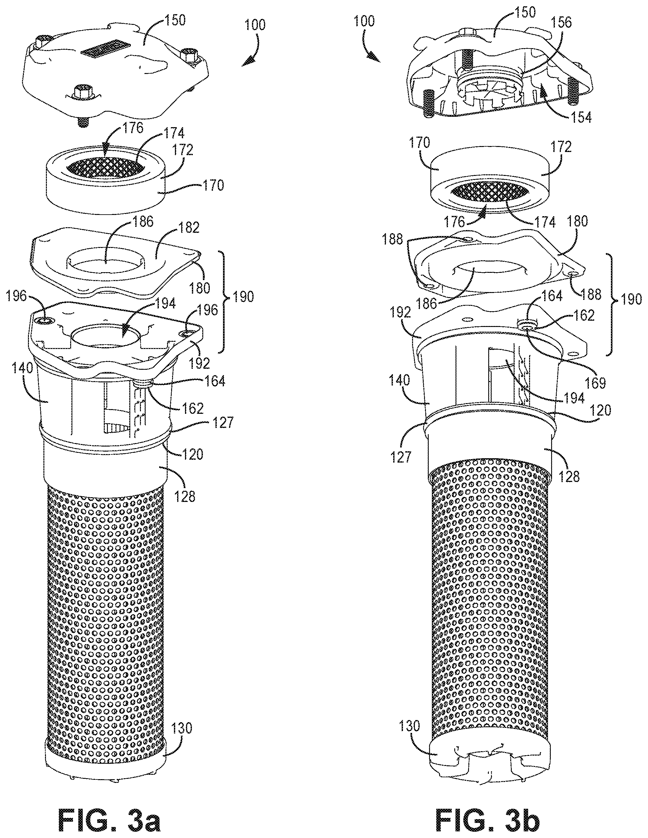 Patent US12318715 Figure 3 – Filter element endcap with shroud
