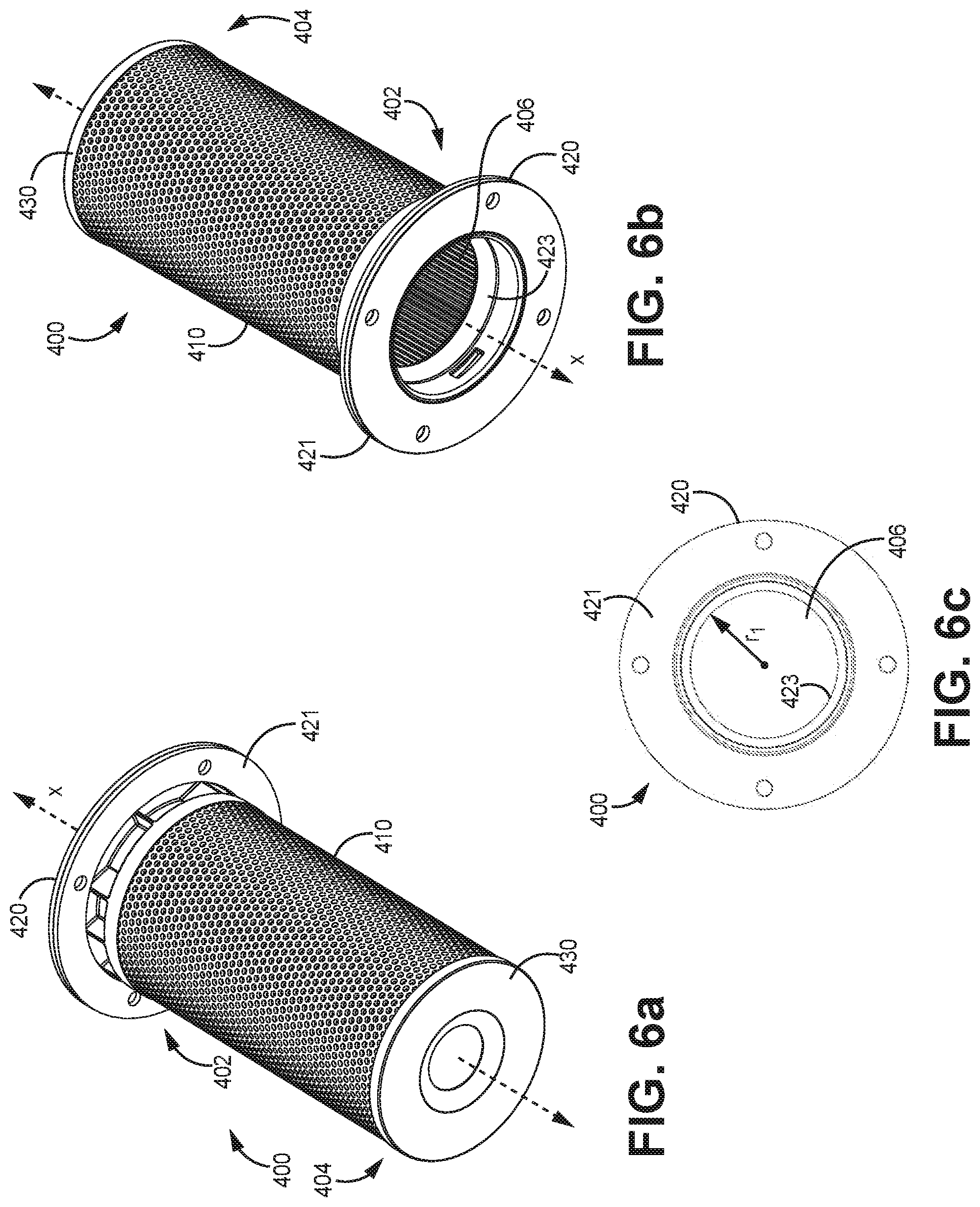 Patent US12318715 Figure 6 – Filter element endcap with shroud