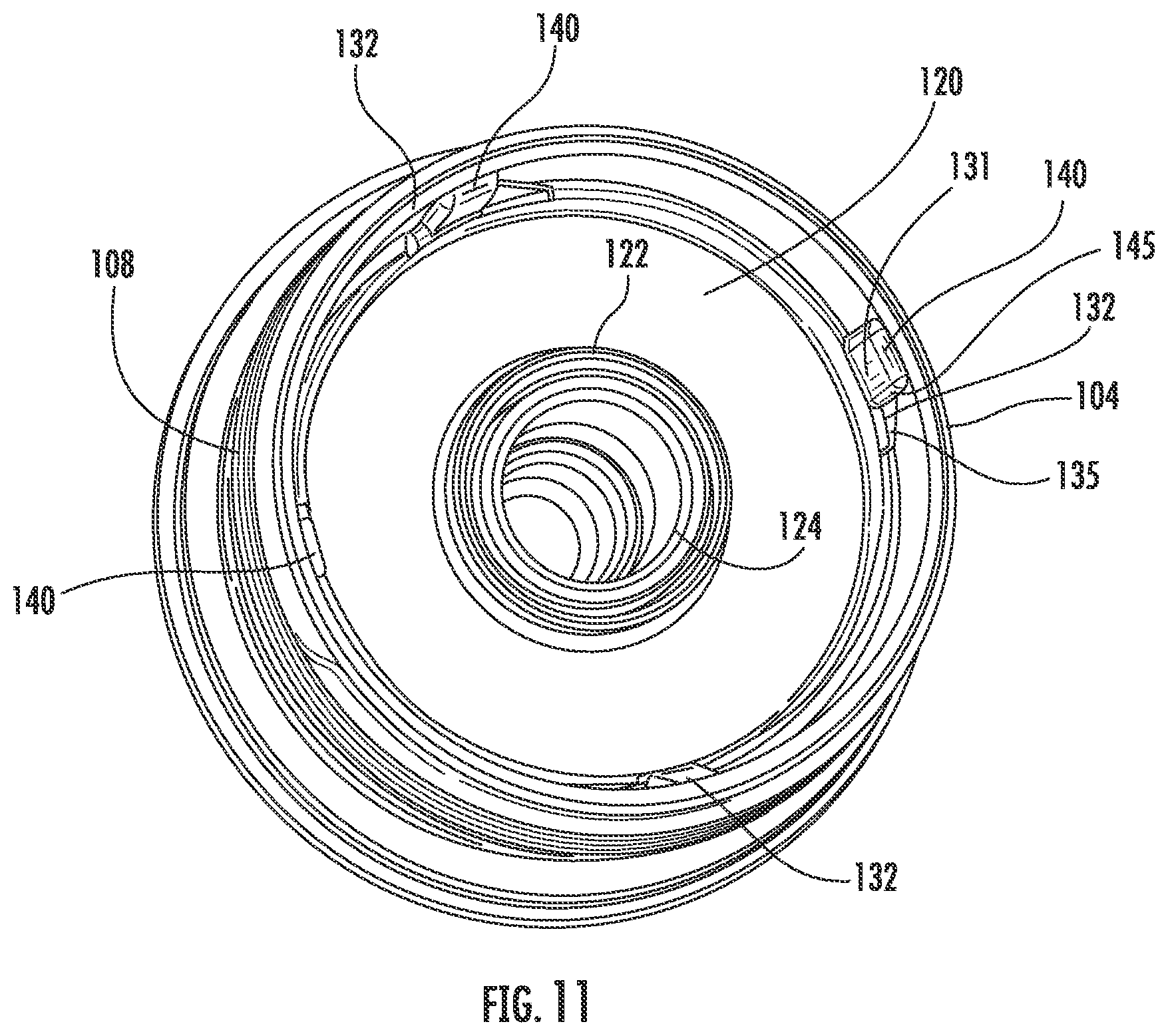Patent US12318721 Figure 11 – Self-assisting element removal features for a filtration system