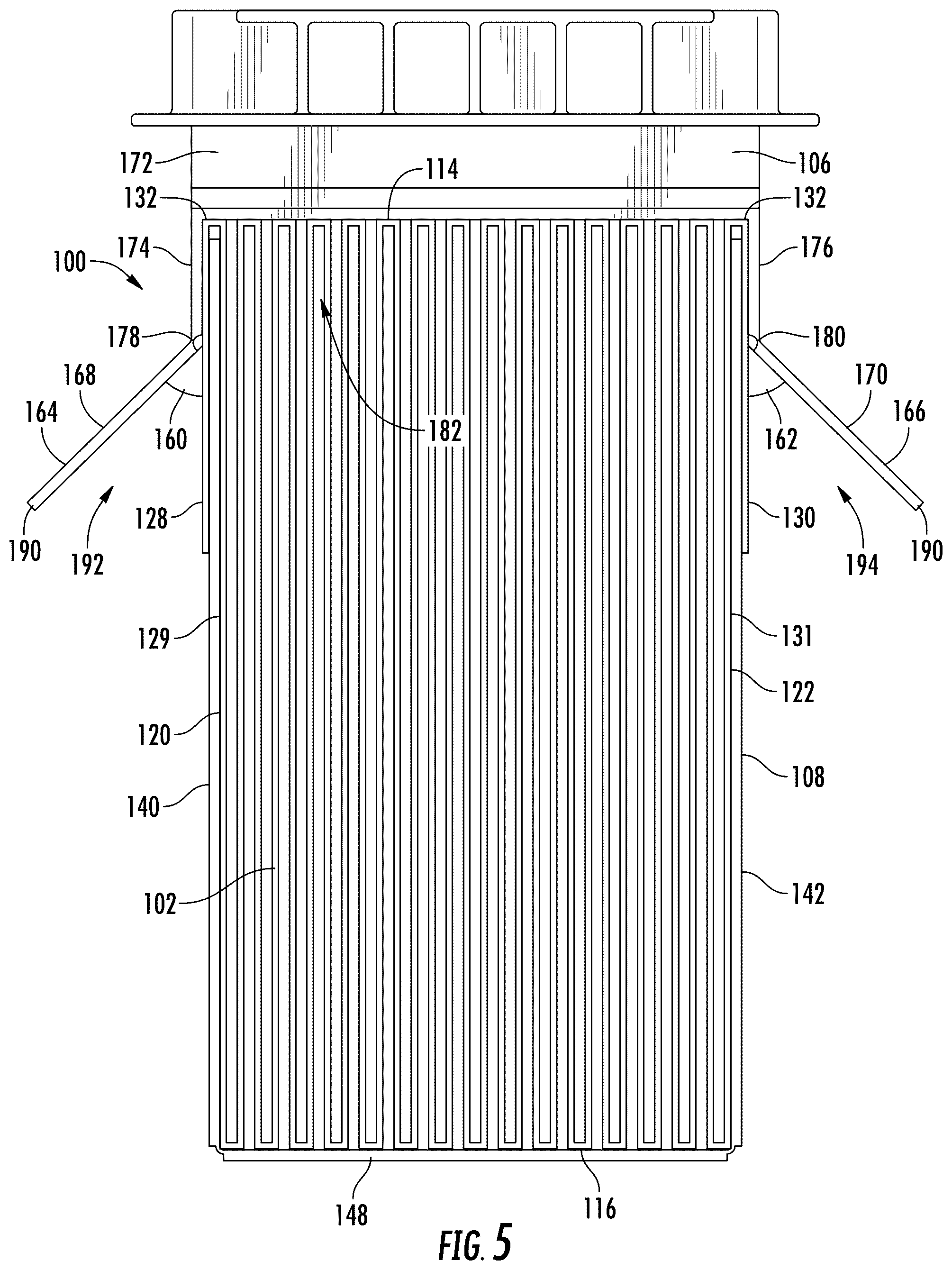 Patent US12318723 Figure 5 – Filter frame with foldable sealing flap