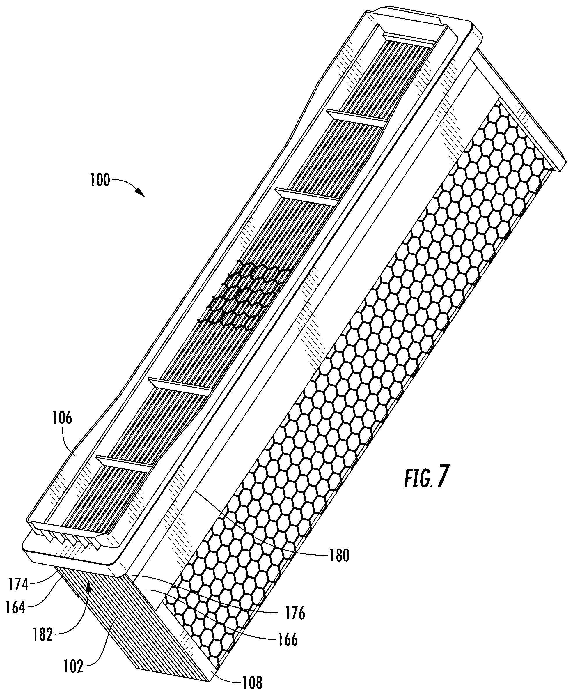 Patent US12318723 Figure 7 – Filter frame with foldable sealing flap