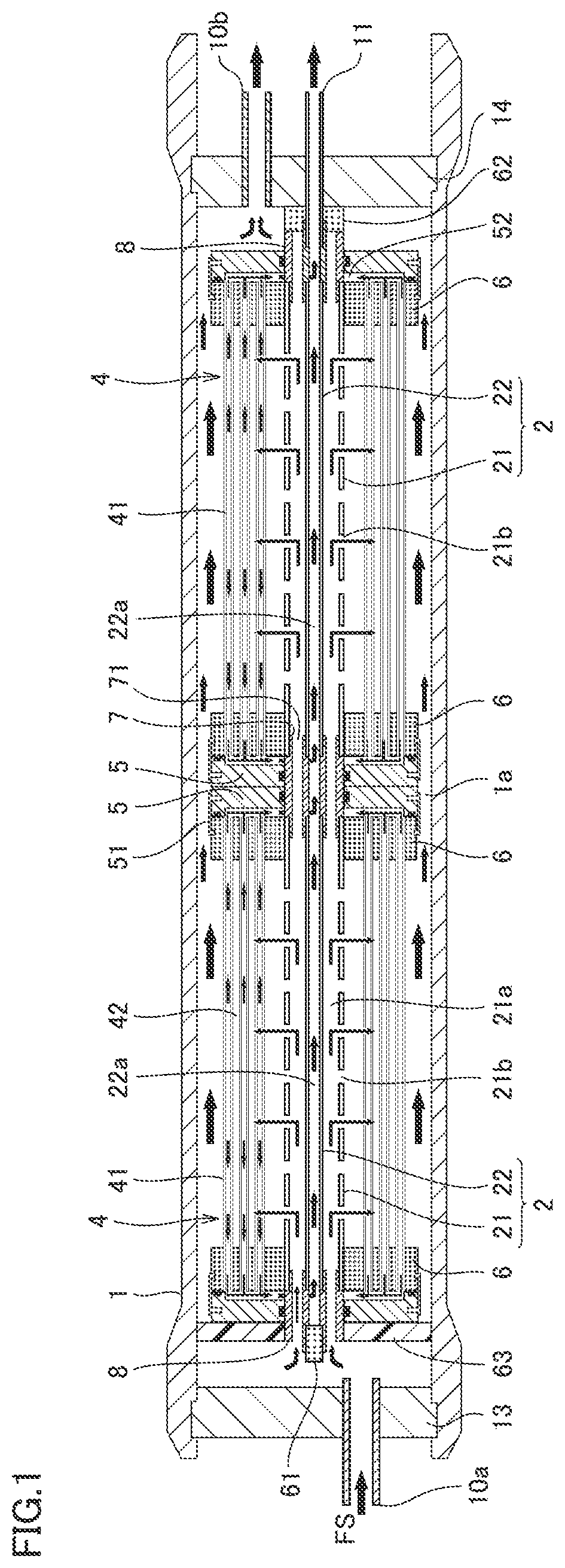 Patent US12318732 — Hollow fiber membrane module — Figure 1