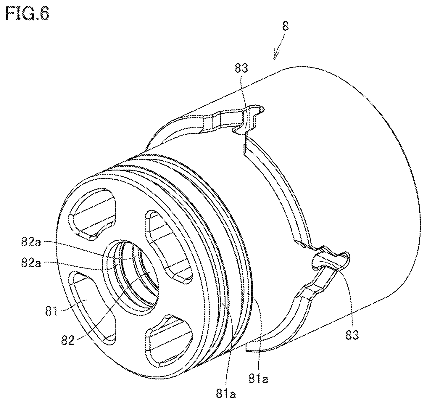 Patent US12318732 Figure 6 – Hollow fiber membrane module