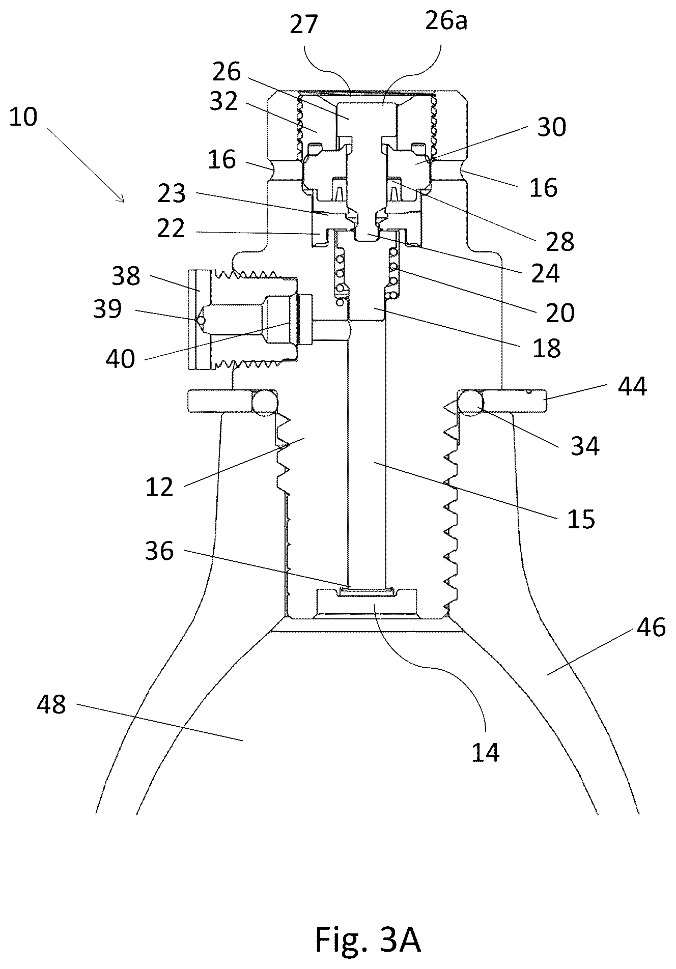Patent US12318739 Figure 3 – Carbonation machine and a gas canister for a carbonation machine