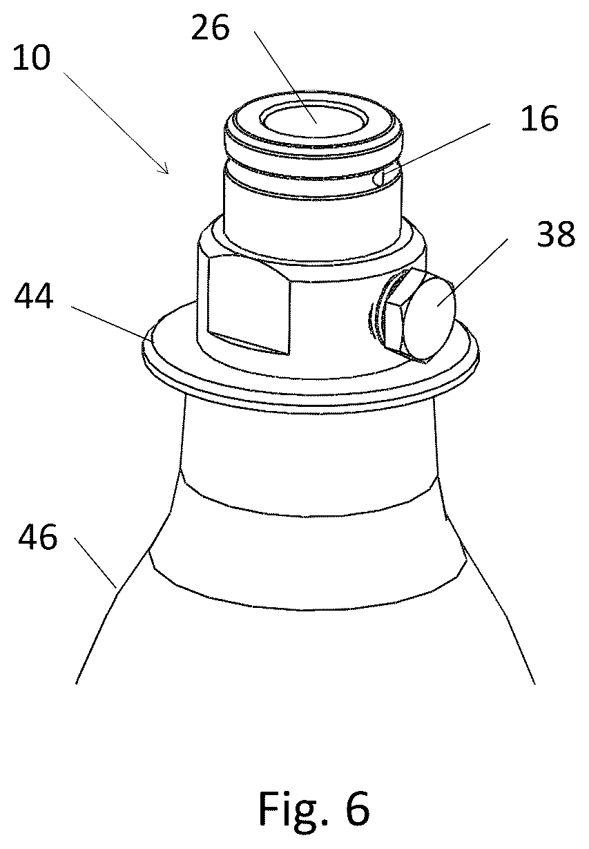 Patent US12318739 Figure 13 – Carbonation machine and a gas canister for a carbonation machine