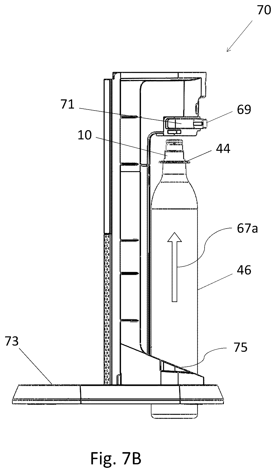 Patent US12318739 Figure 15 – Carbonation machine and a gas canister for a carbonation machine