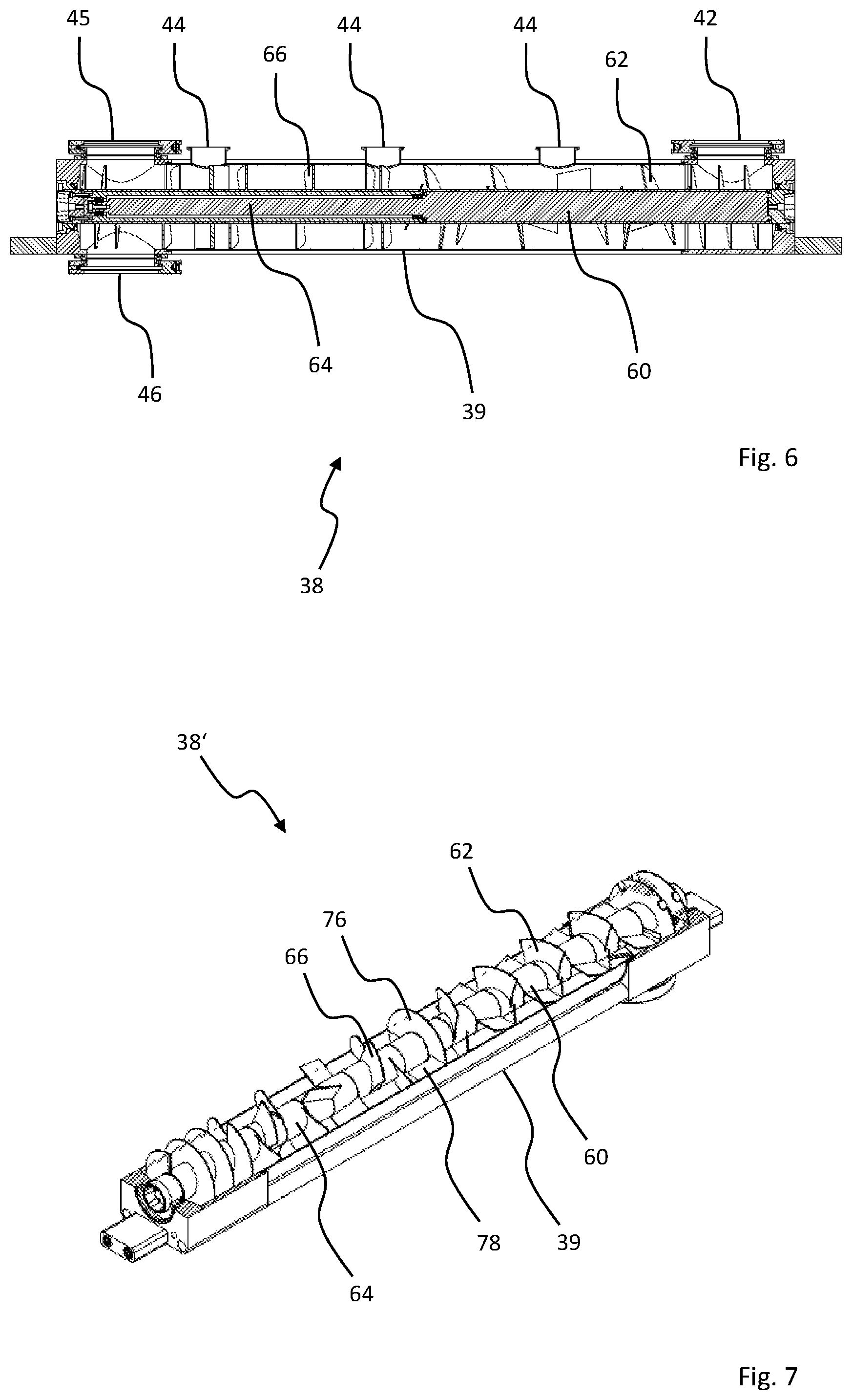 Patent US12318743 Figure 4 – Powder blender for a system for continuous processing of powder products