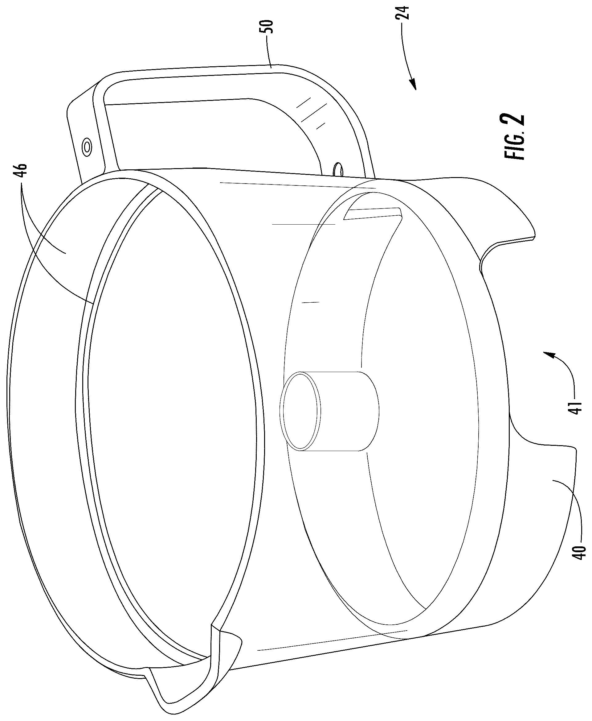 Patent US12318745 Figure 2 – Food processor with cleaning accessory and methods of using same