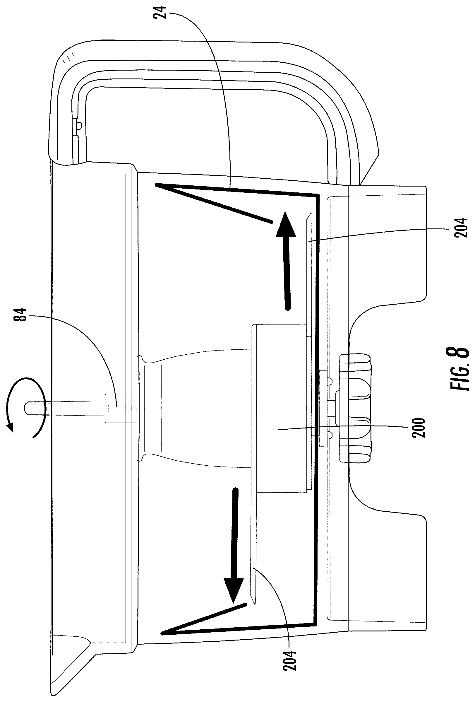 Patent US12318745 Figure 8 – Food processor with cleaning accessory and methods of using same