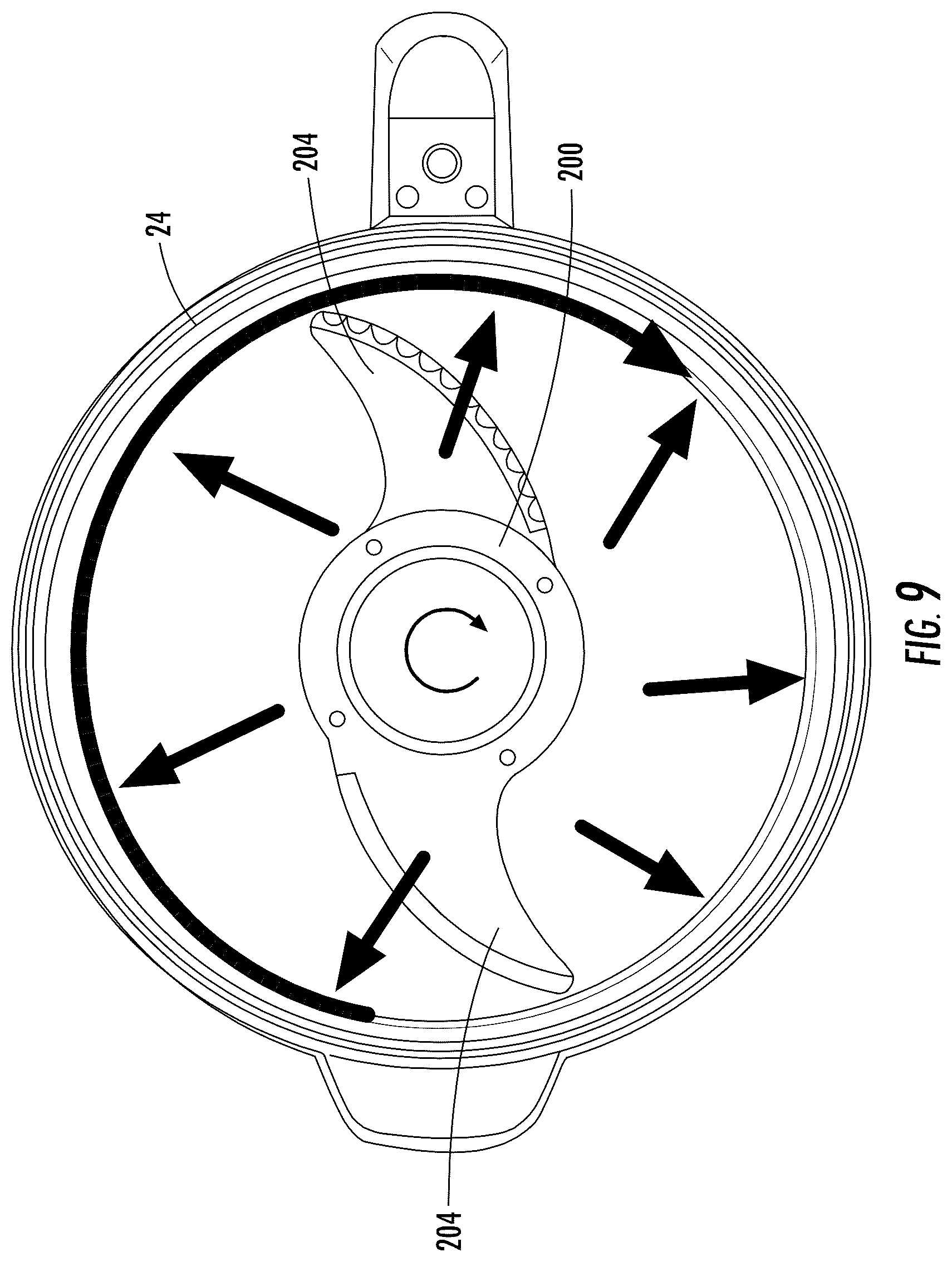 Patent US12318745 Figure 9 – Food processor with cleaning accessory and methods of using same