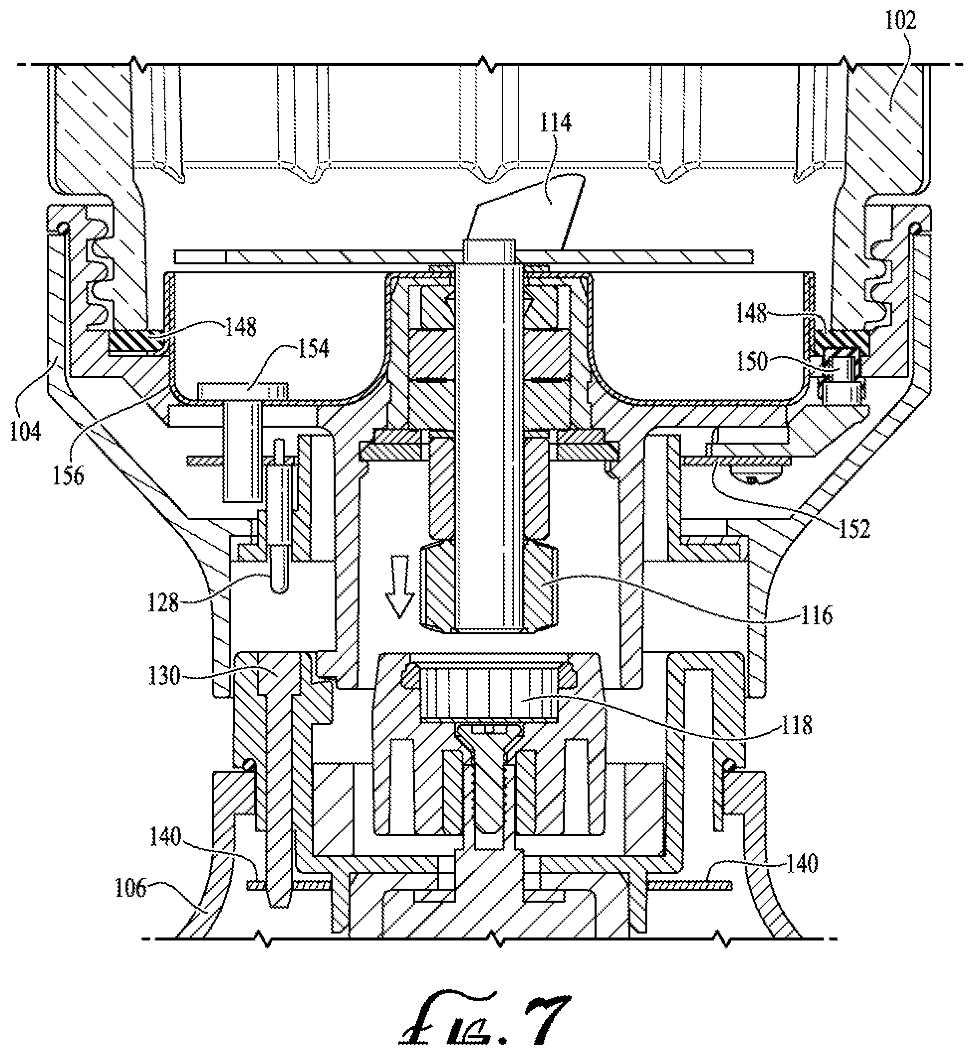 Patent US12318747 Figure 6 – Blender apparatus with safety interlock system