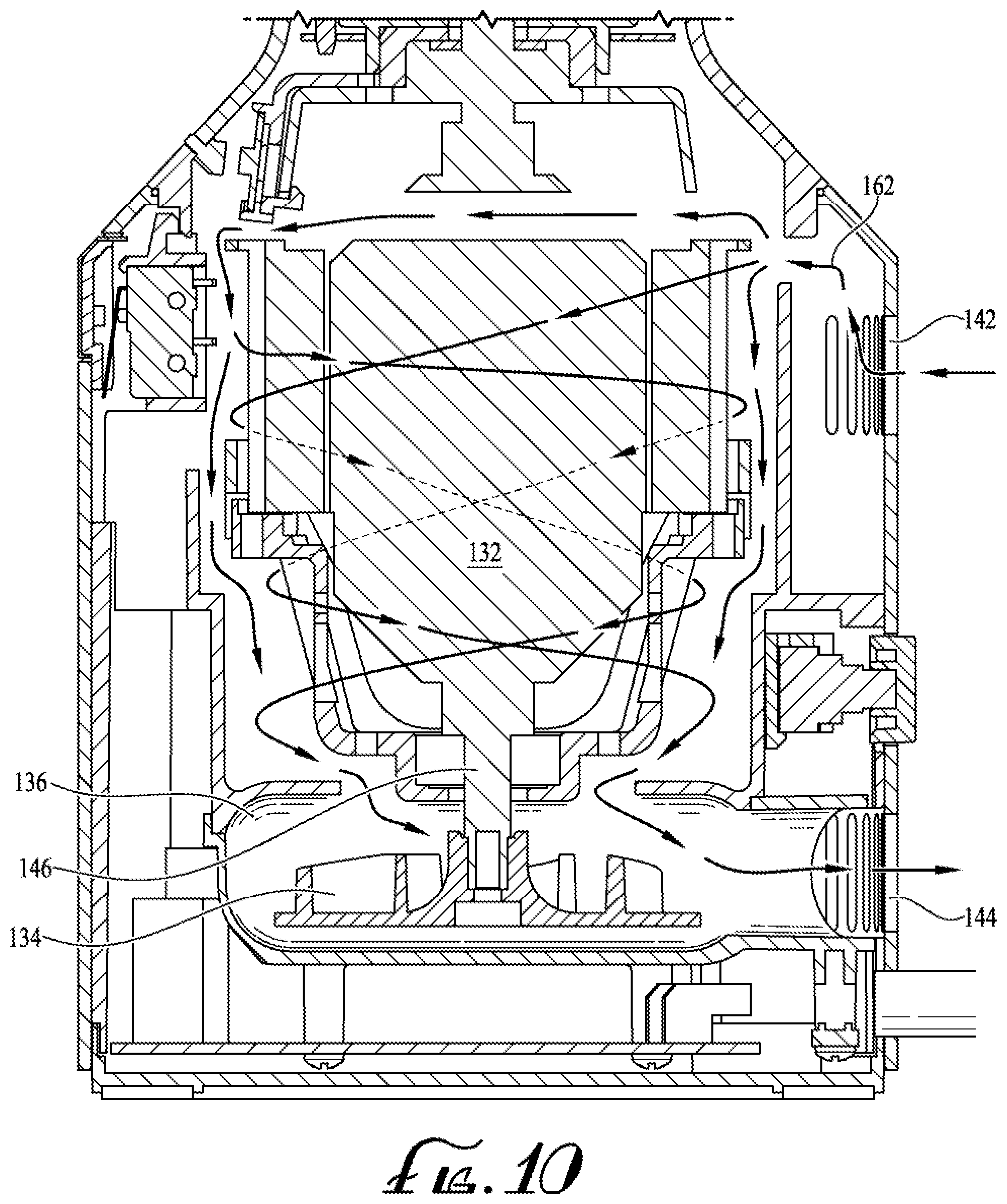 Patent US12318747 Figure 9 – Blender apparatus with safety interlock system